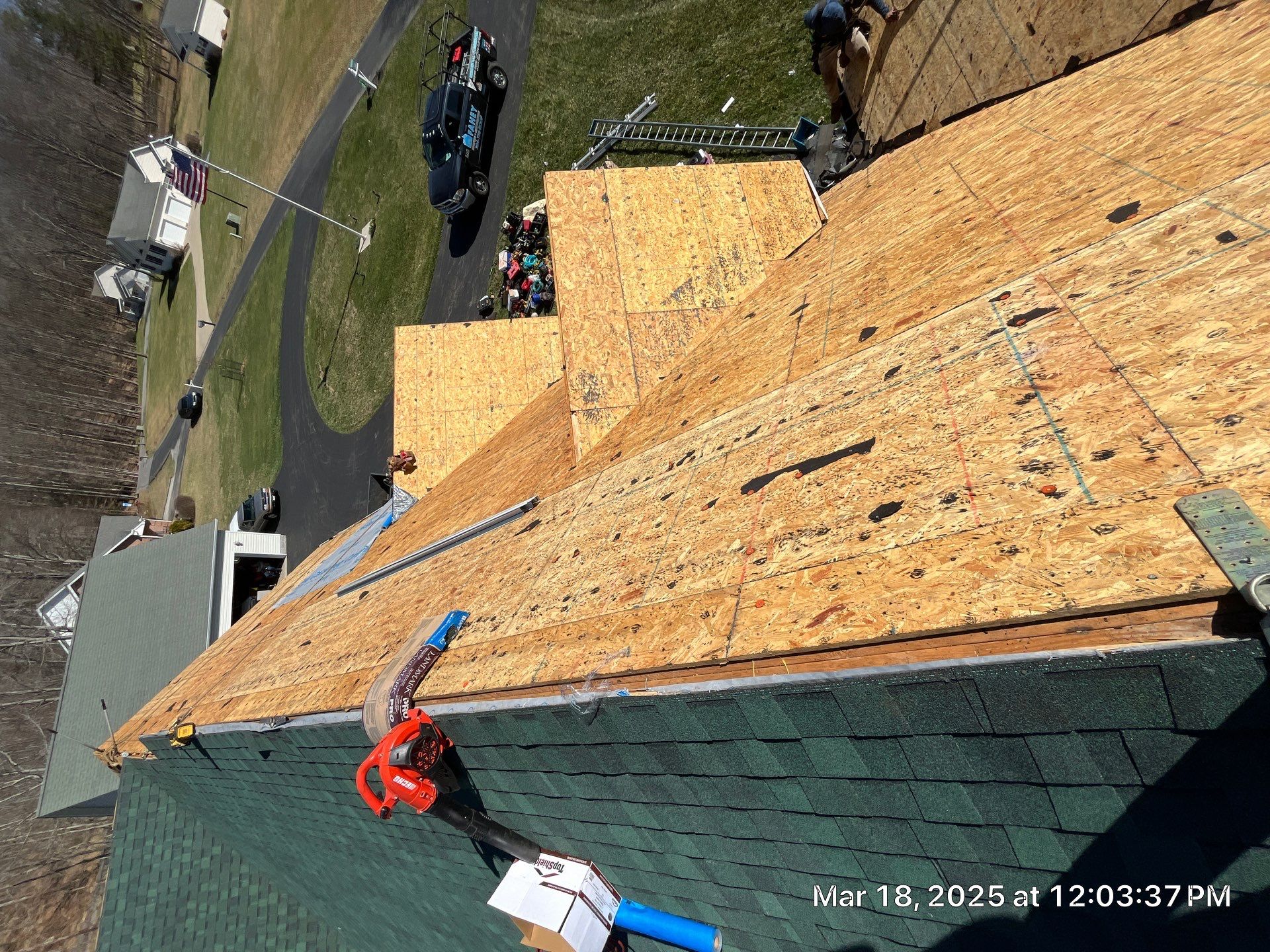 Residential Roofing Installation using Certainteed Landmark Pro Shingles by Fahey Roofing + Contracting