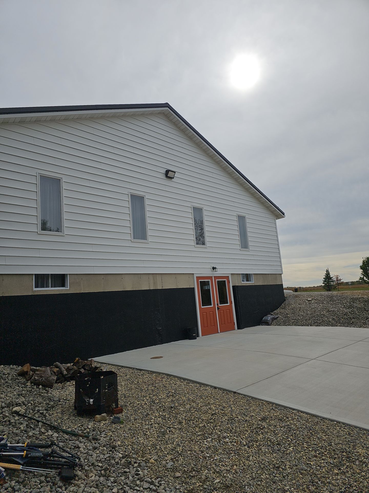 Siding Installation using Mastic 8" white  by Nitro Roofing and Construction