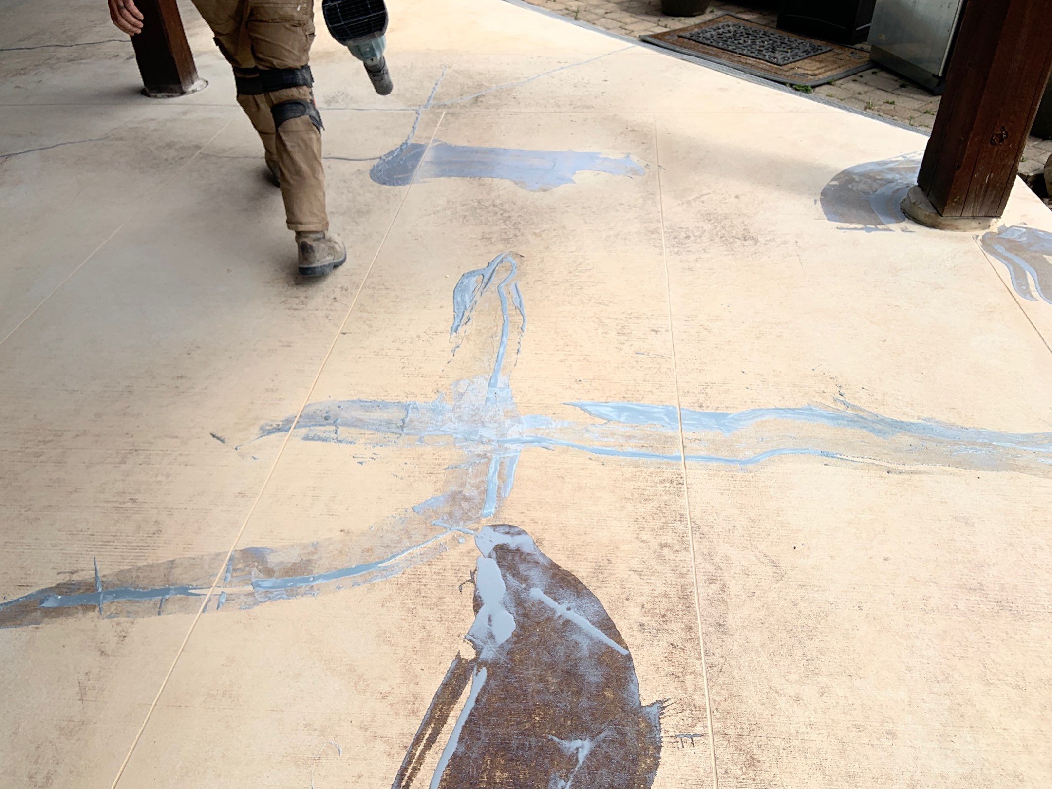 Patio Transformation using Mt Everest by Croc Coatings, LLC