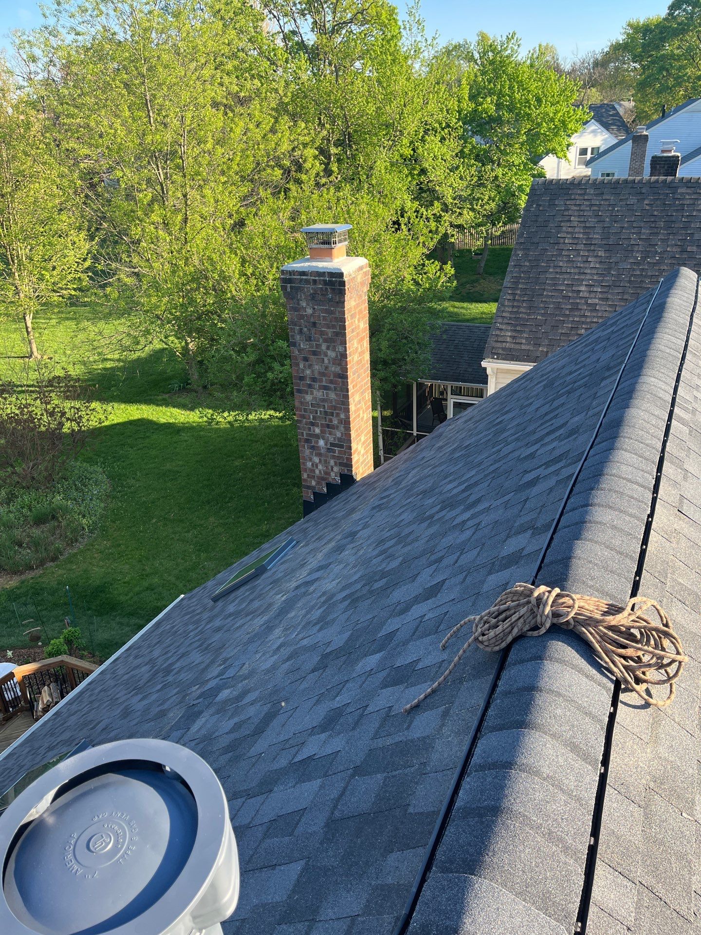 Vienna: CertainTeed Landmark Pro Designer Shingles in Max Def Moire Black by RM Banning, Inc.