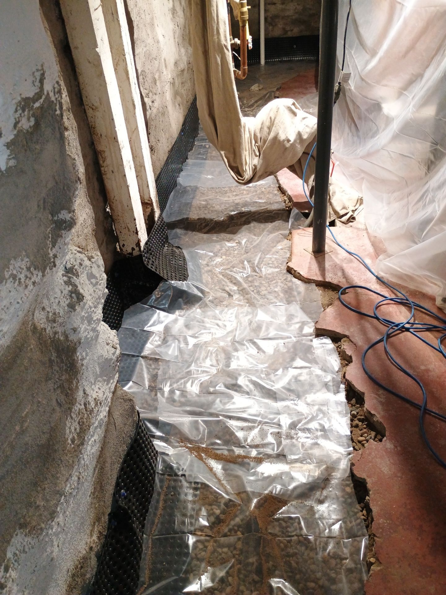 Full Basement Fix for Steve and Lisa by Waterproofing Northeast
