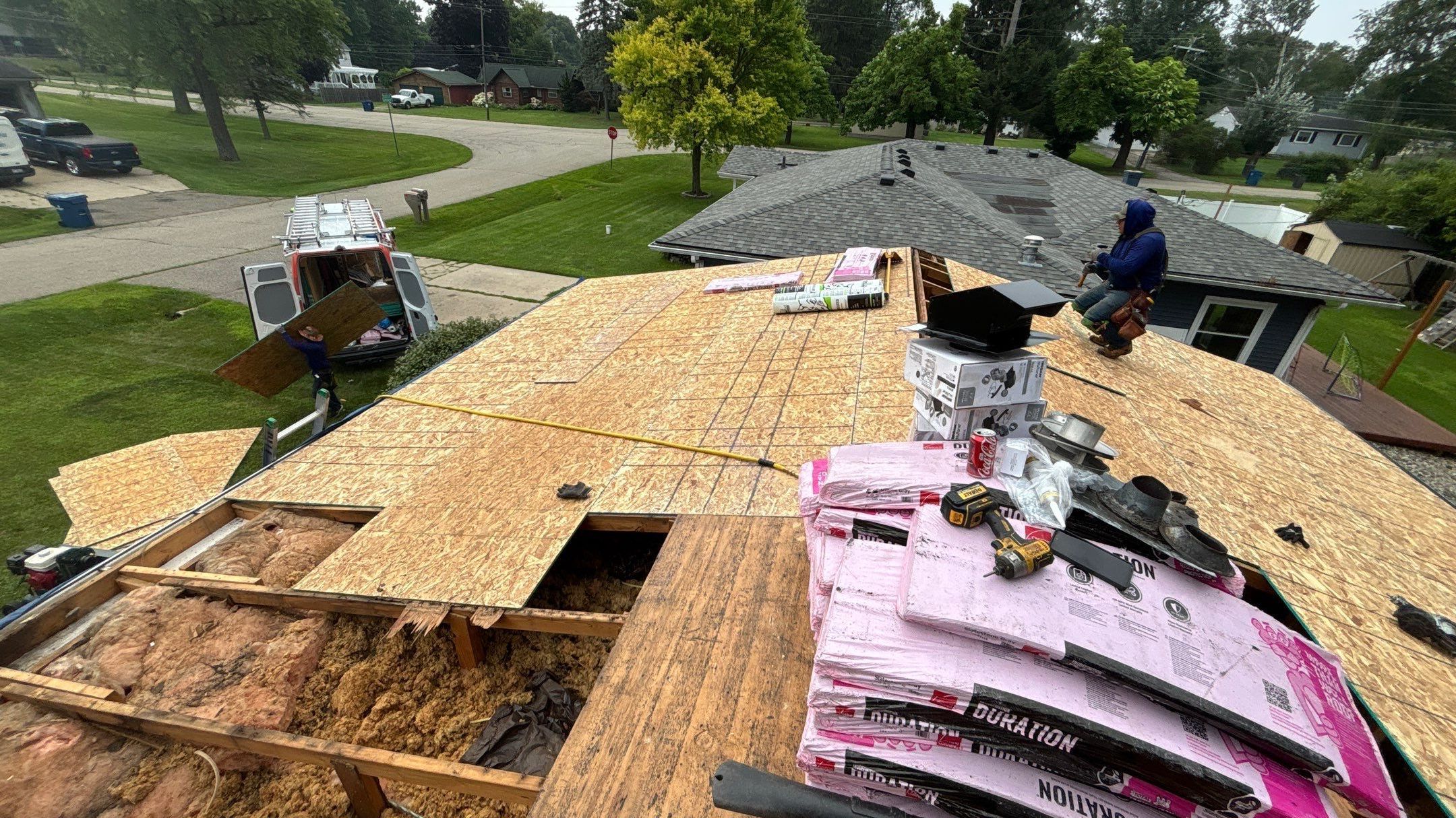 Roof Replacement using Owens Corning Slatestone Gray by 180 Contractors