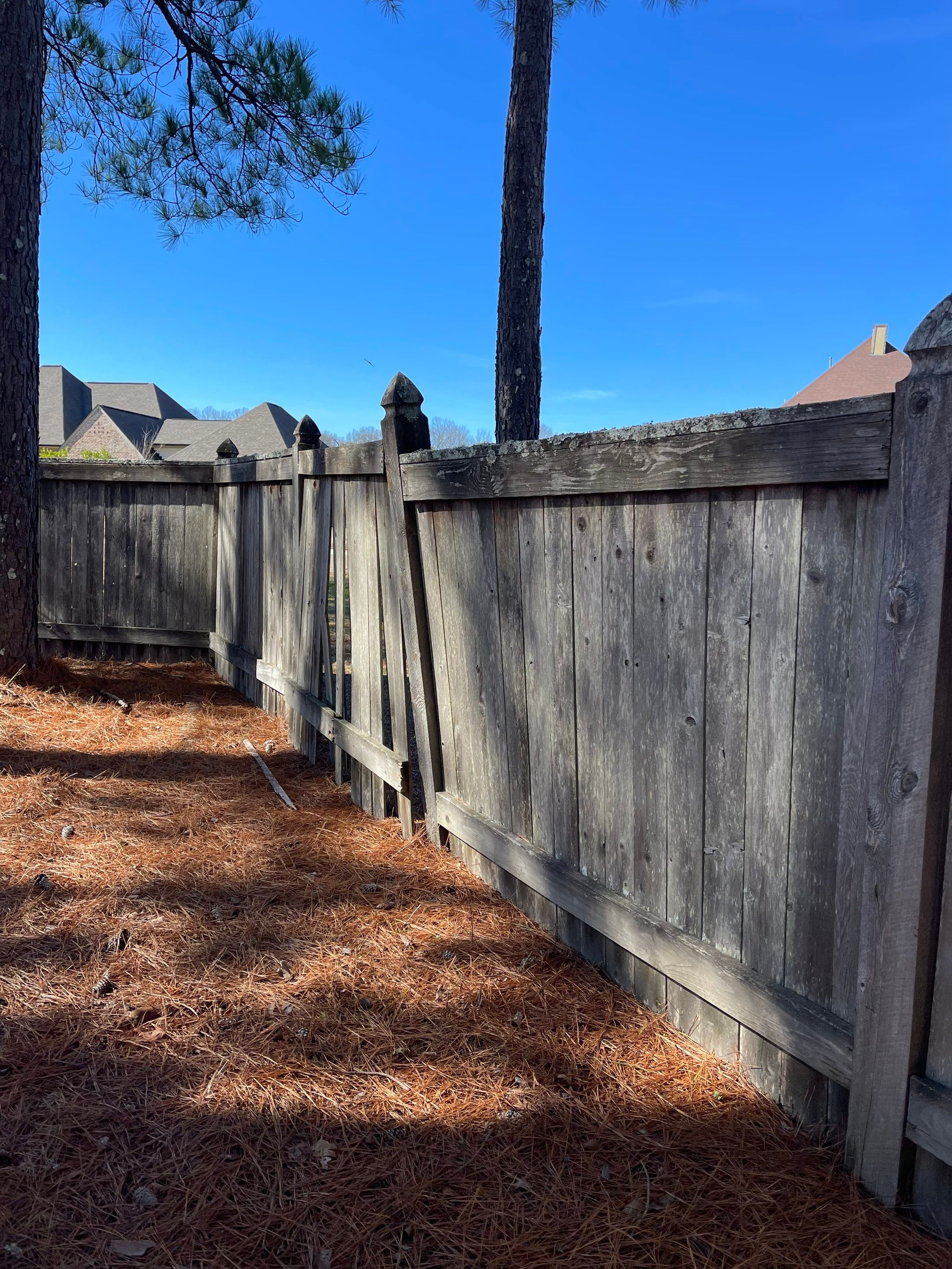 6ft Treated Pine Good Neighbor Fence French Gothic Posts by Roberson Construction LLC