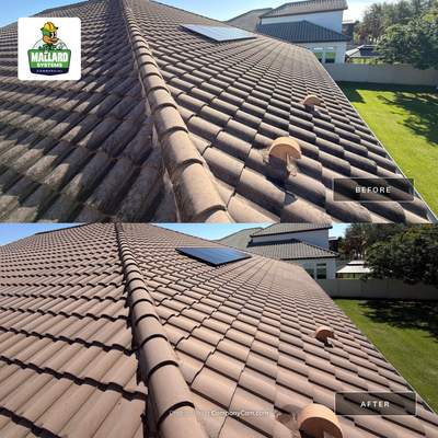 Barrel Tile Roof Cleaning