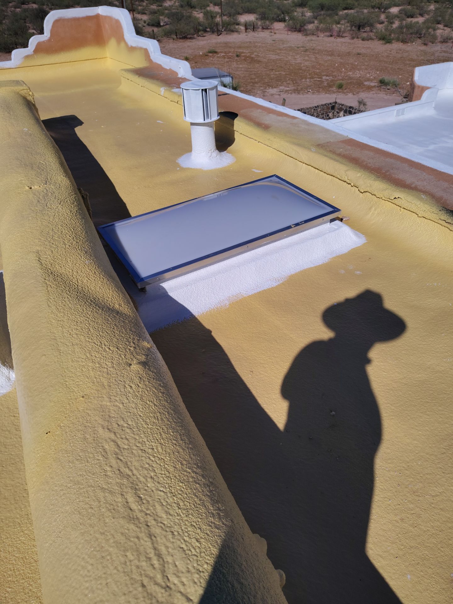 Residential roof application by SPF Services 