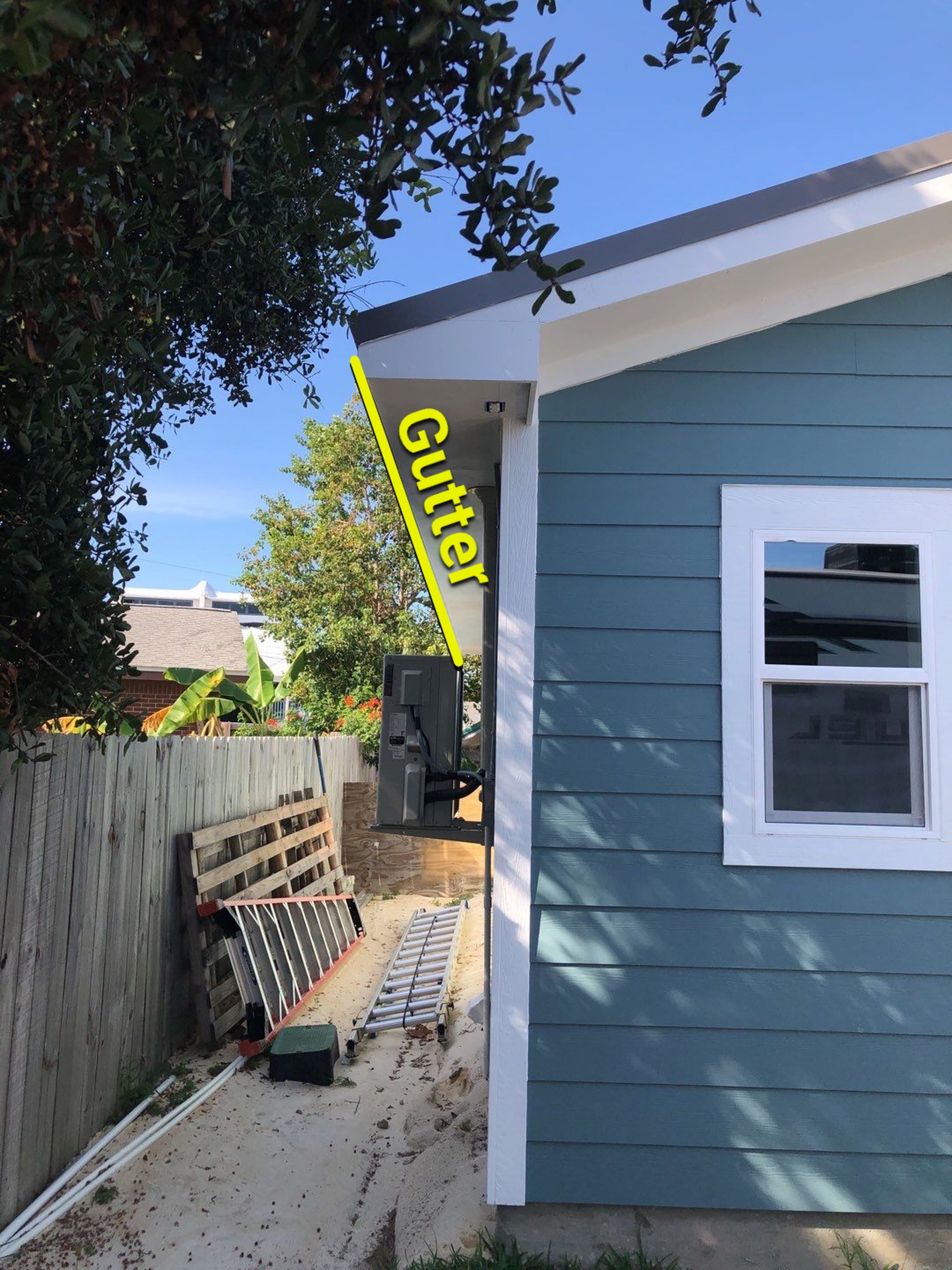 Gutter Installation using K-Style White Seamless Gutters by Gutter Professors