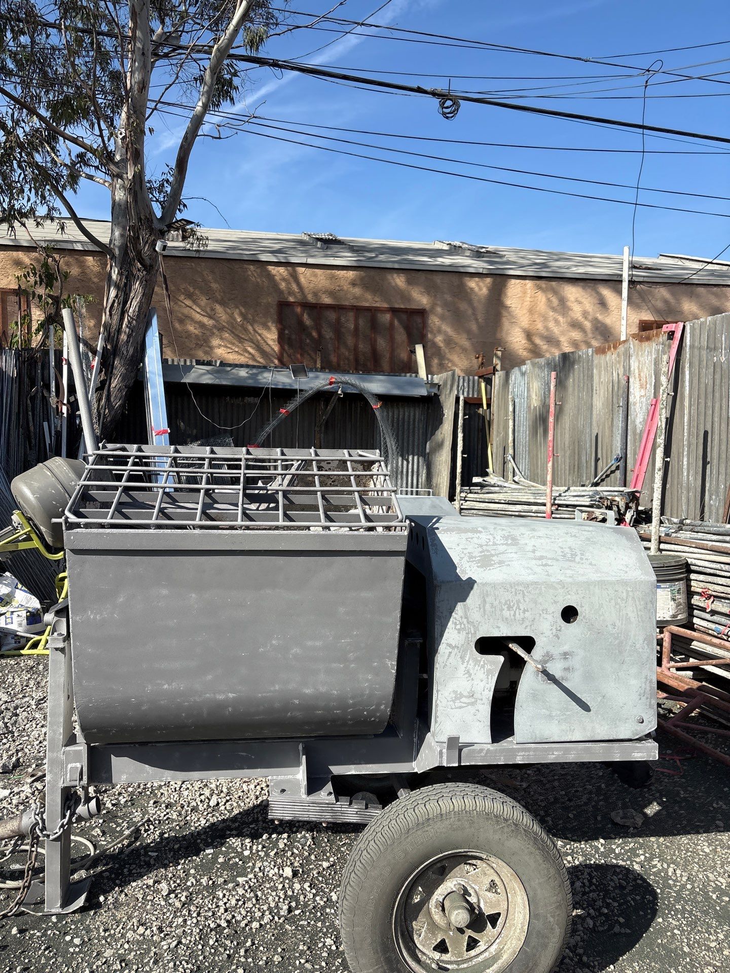 Sandblasting Paint Off Steel Machines In Portland, CA by La Power Washing Inc