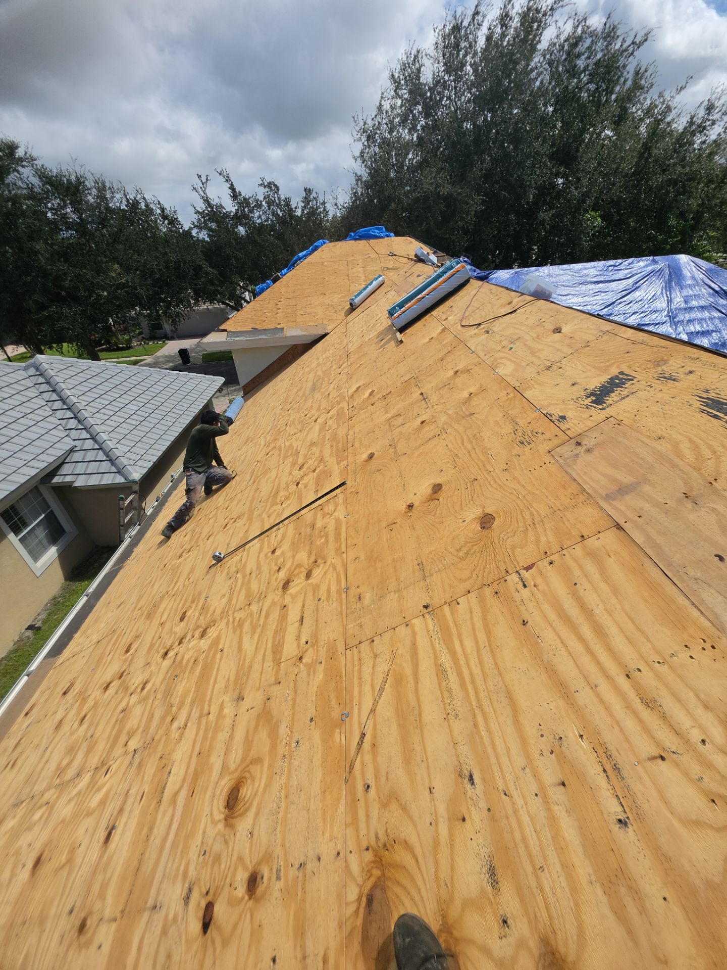 Concrete Tile Roof Repair and Gutter Maintenance in Orlando by Fortified Roofing Solutions Corp.