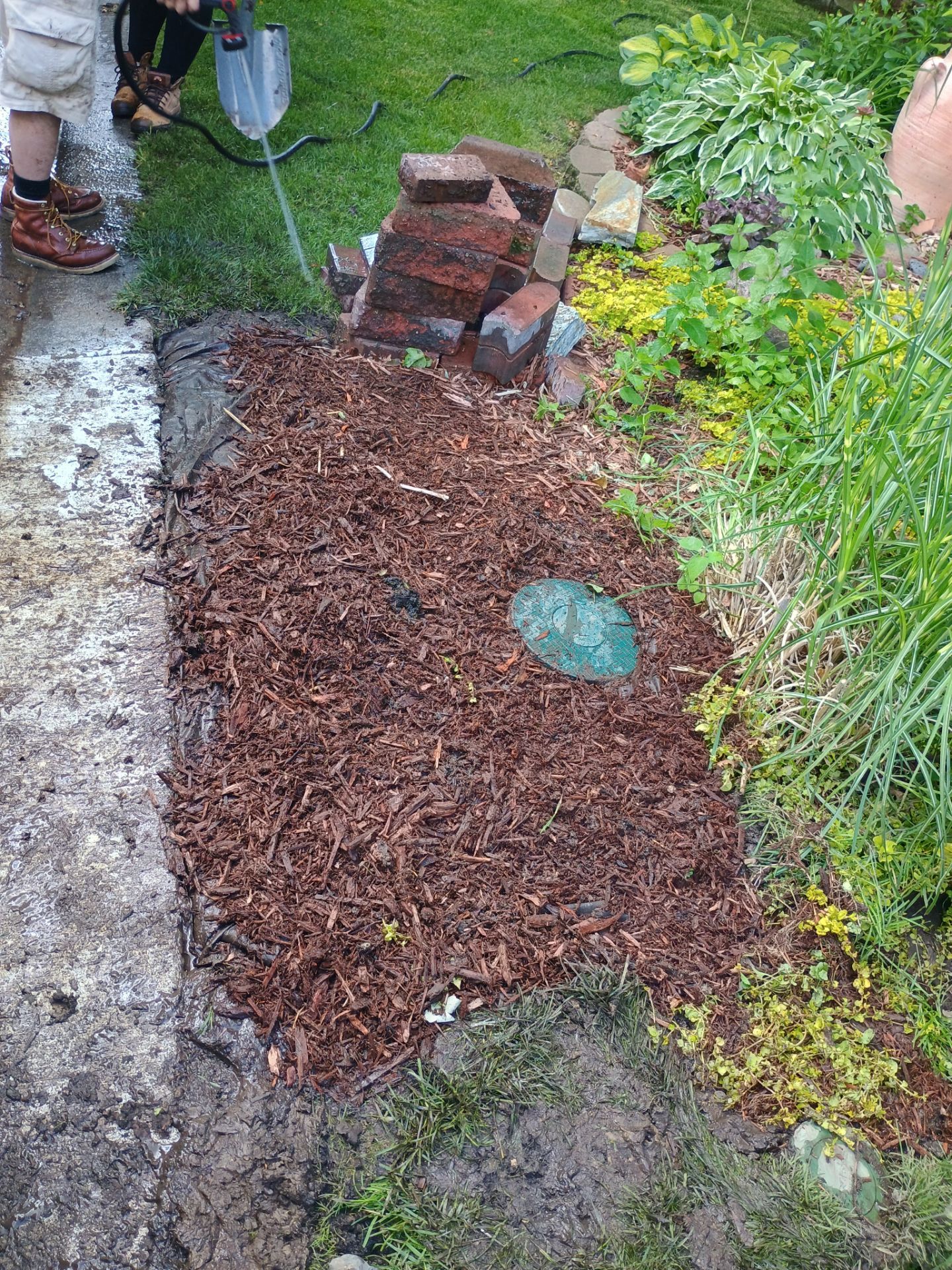 Buried Yard Drainage Installation in Plymouth, MN by Waterproofing Northeast