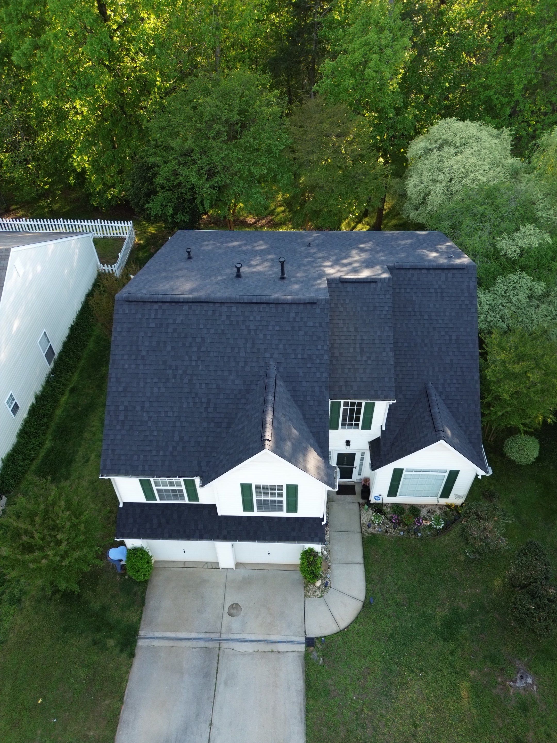Roof and gutter replacement by hail and wind damage by Just Brilliant Restoration JBR