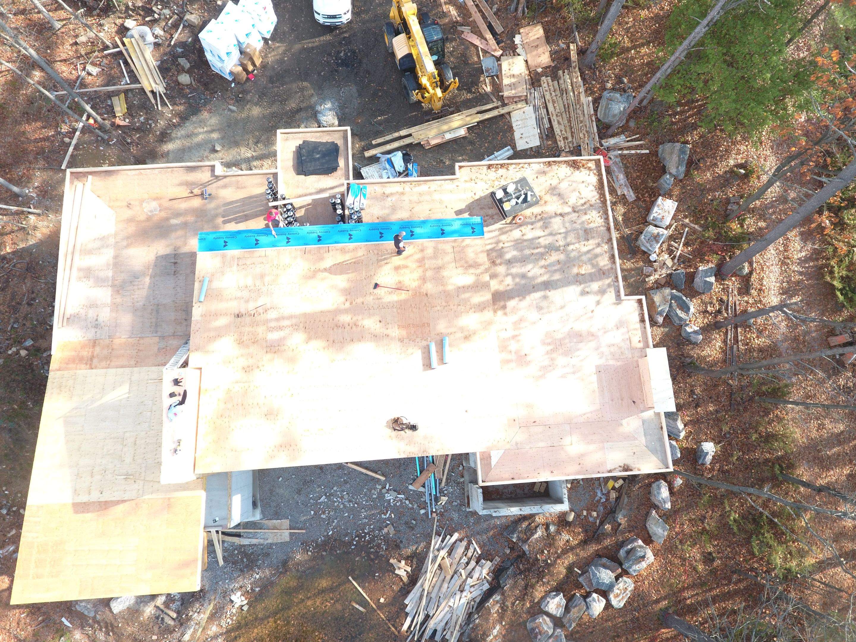 New Home Construction using 16" Standing Seam Panels by Jay Carter Roofing & Sheet Metal