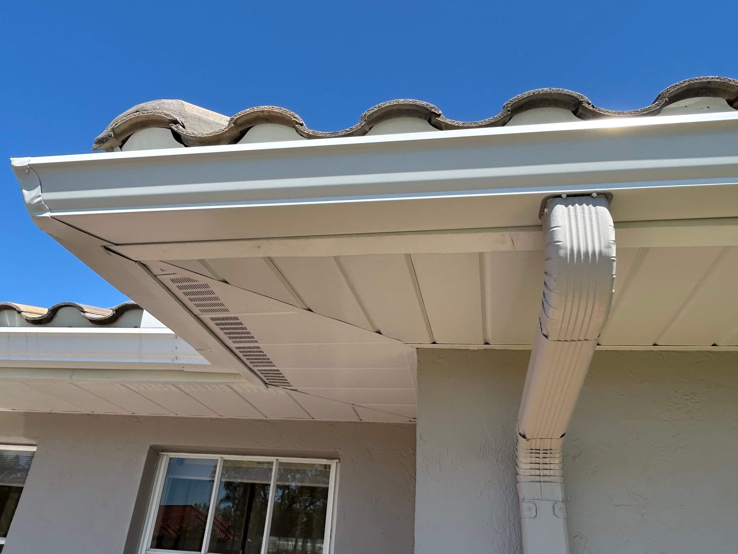 Fascia and Soffit Repair with New Gutters  by Gutter Professors