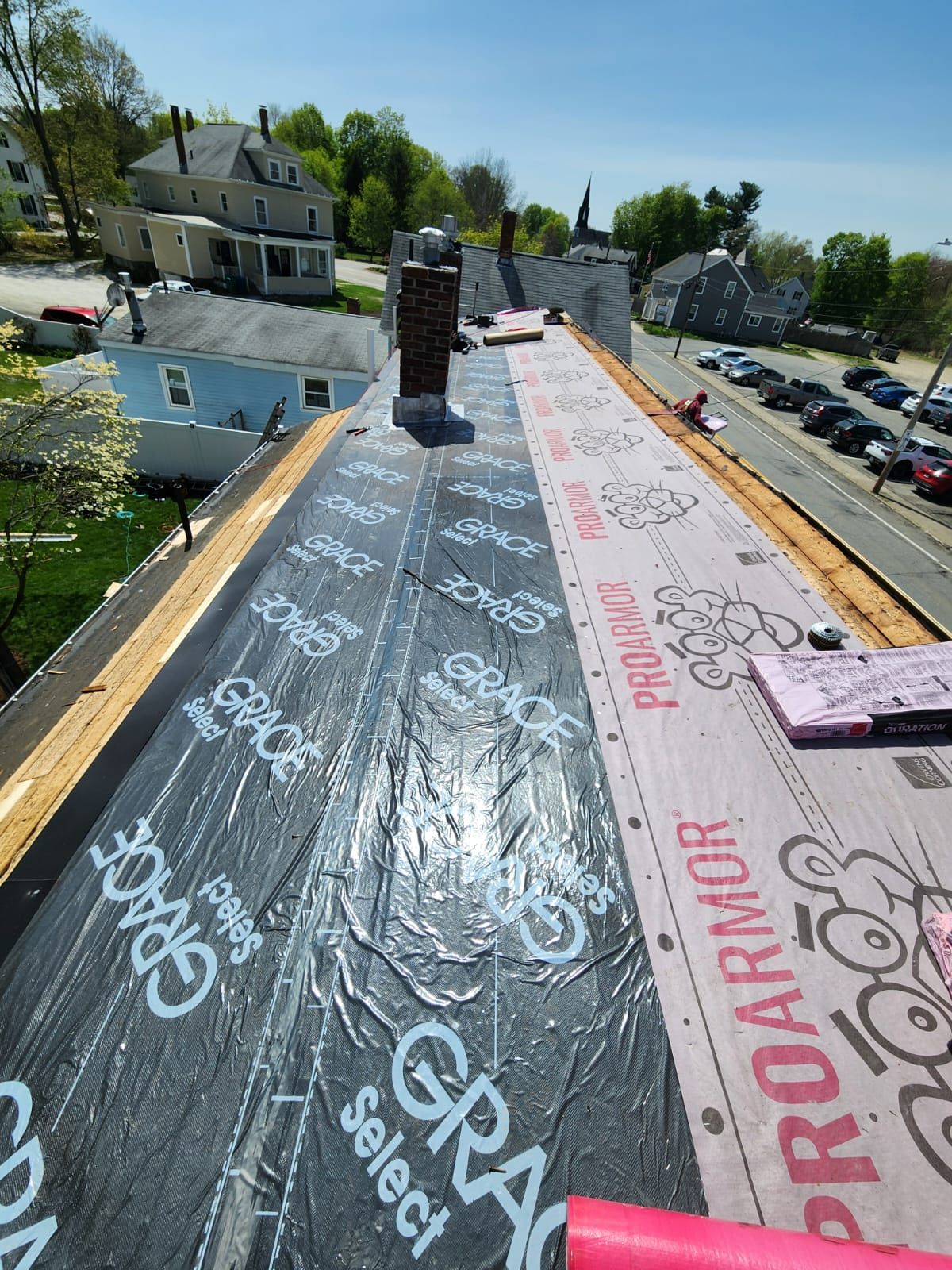 Roof Replacement with Owens Corning TruDefinition Shingles in Midnight Plum by Mighty Dog Roofing of Greater Middlesex County
