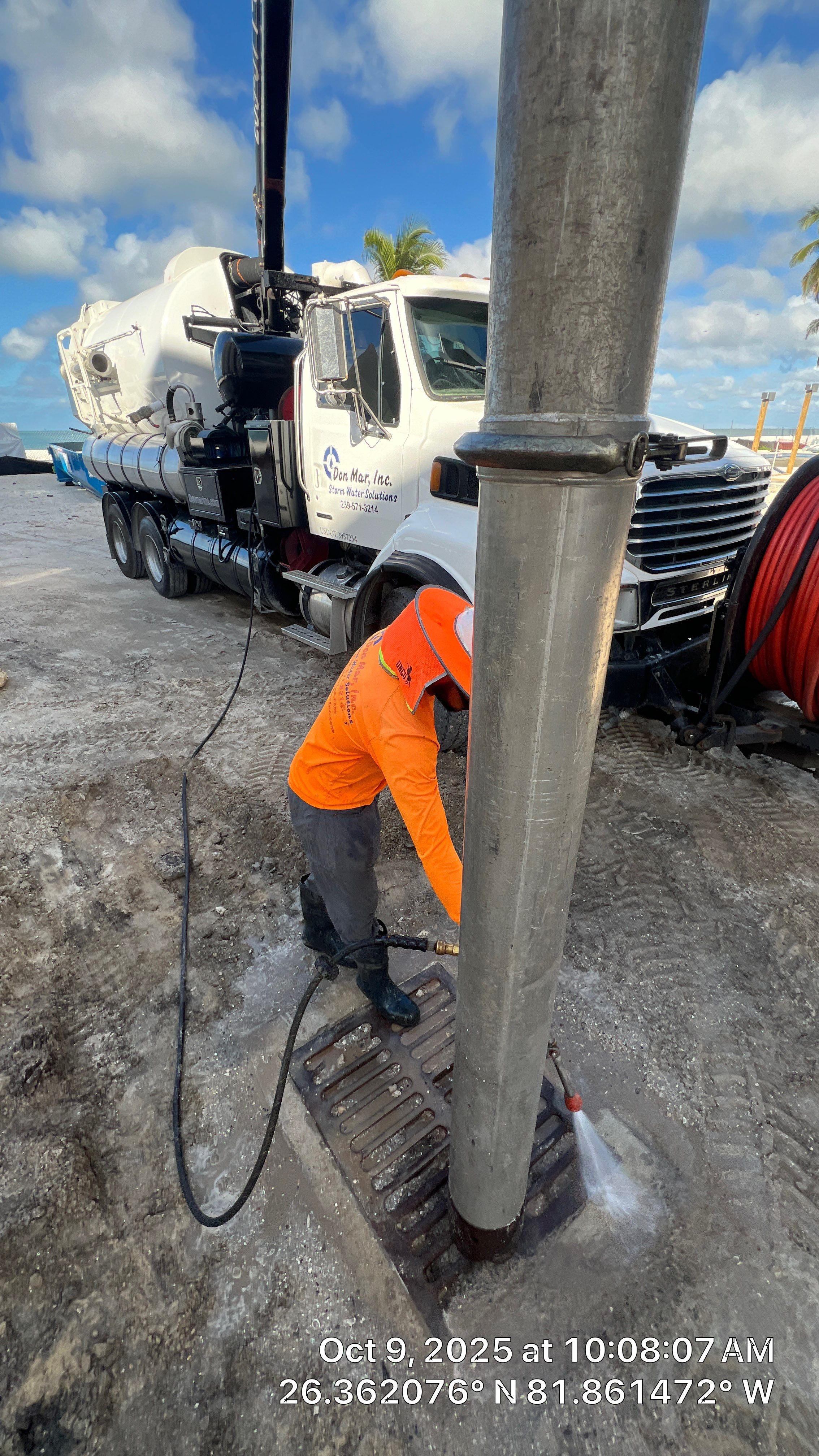 Little Hickory Island Condo Catch Basin Cleanout by Don Mar, Inc. Storm Water Solutions