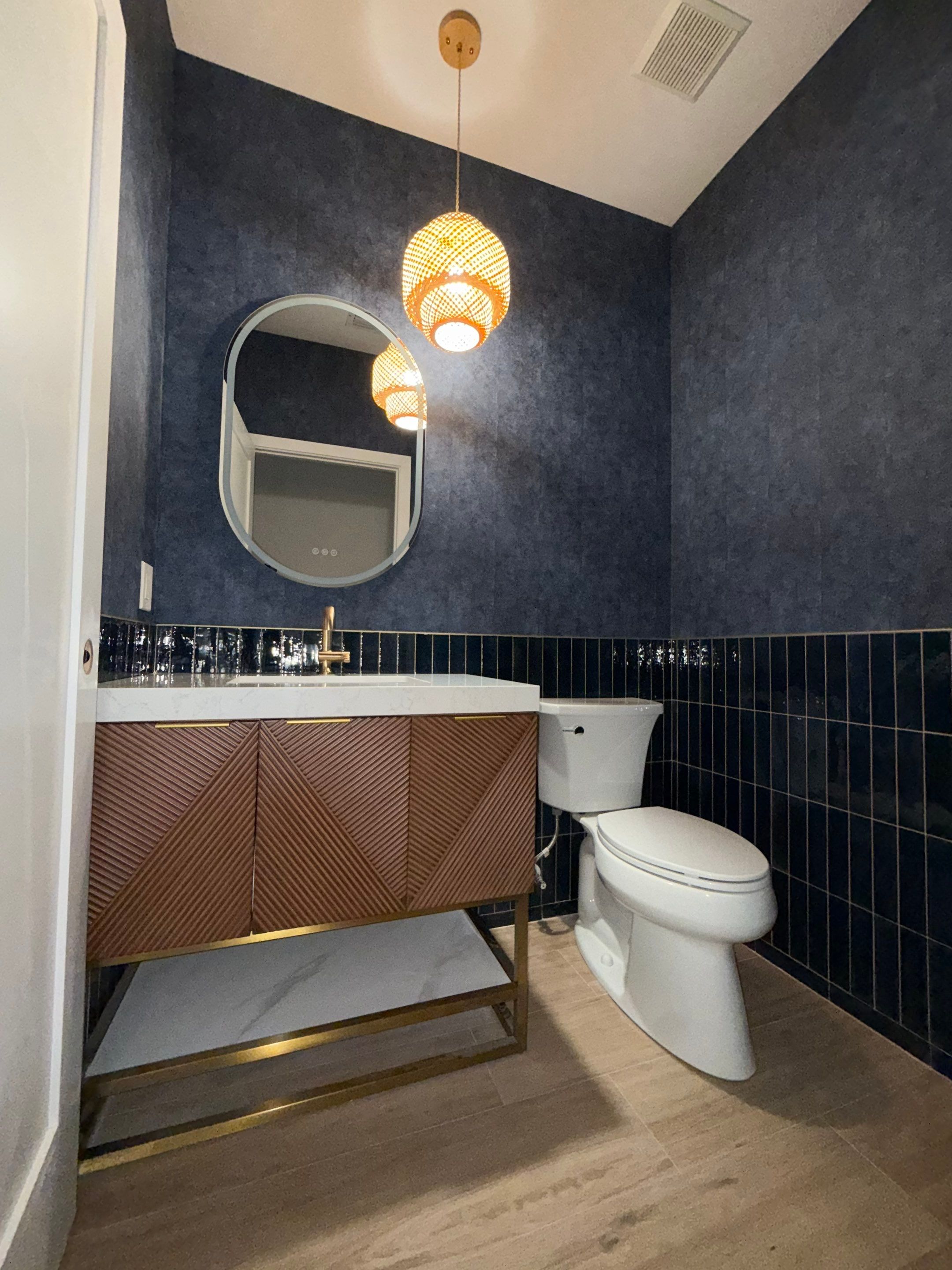 Master Bathroom, Main Floors & Powder Room - Delray Beach by Hevi Tile