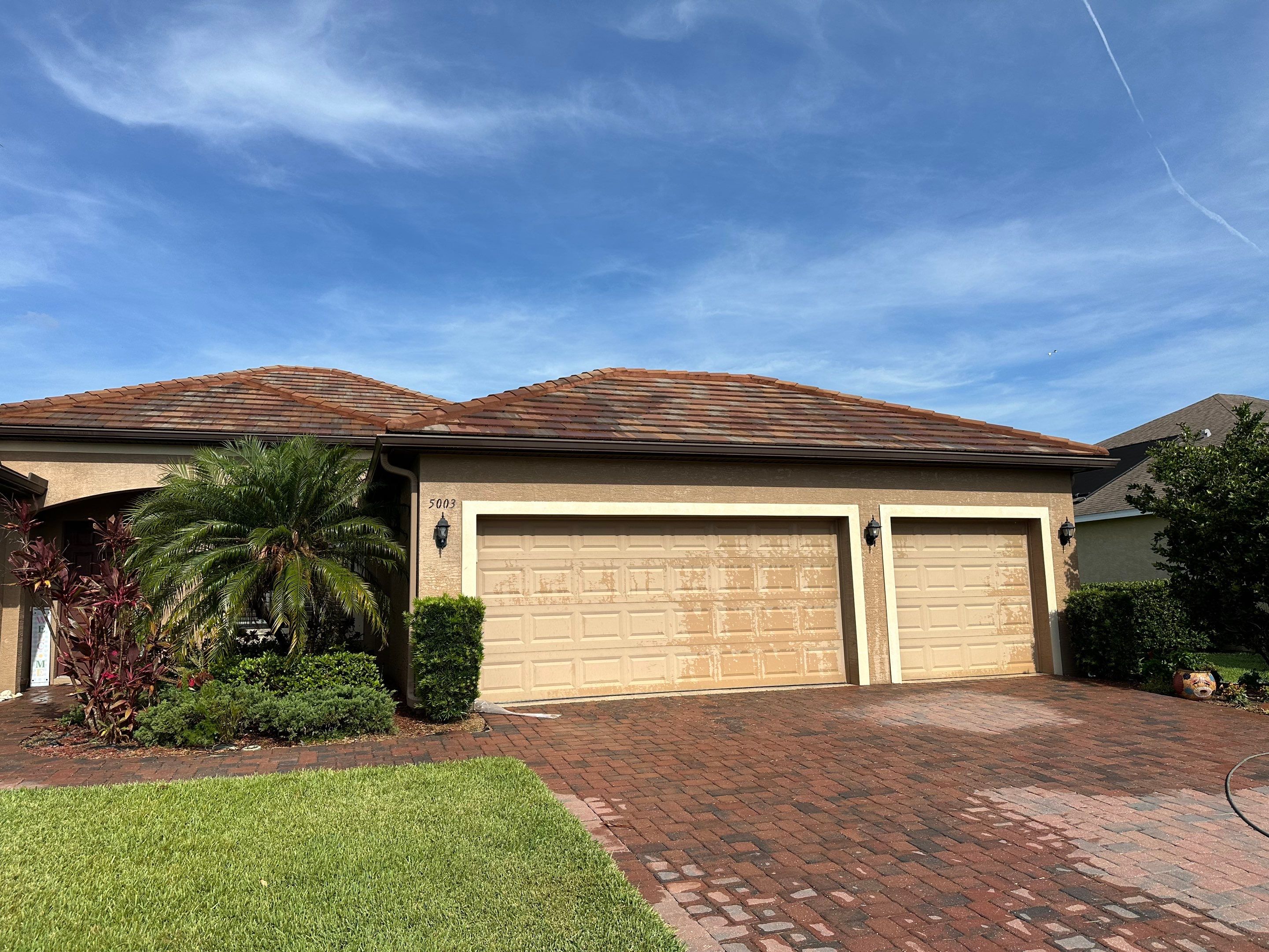 🏡 Tile Roof Cleaning – Gamble Creek Estates, Parrish, FL by Sunshine AquaWash