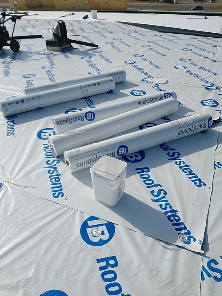 Bio-Life Commercial Roof Replacement using IB Systems PVC by Roof Experts