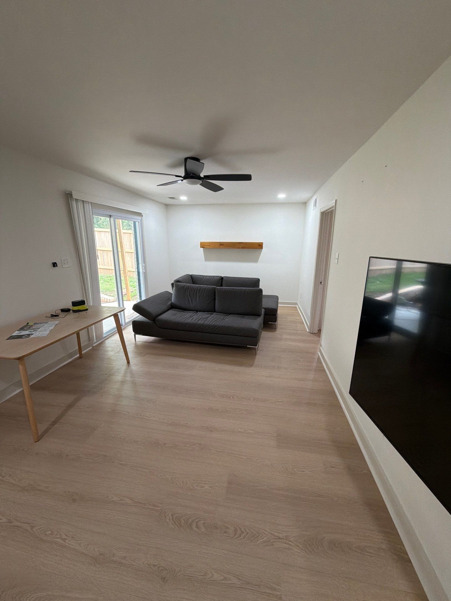 Light Wood-Look Plank Flooring Installation in Decatur by Swift Home Renovations