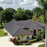 24ga 1.5" Mechanical Seam Dark Bronze  by Total Roofing System The Metal Roof Experts