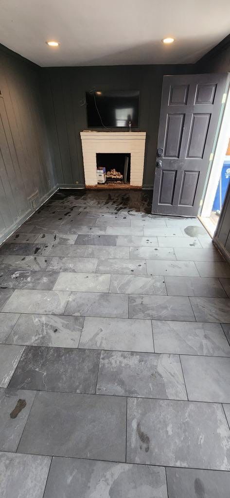 Slate Tile Installattion by Greenspring Construction Services