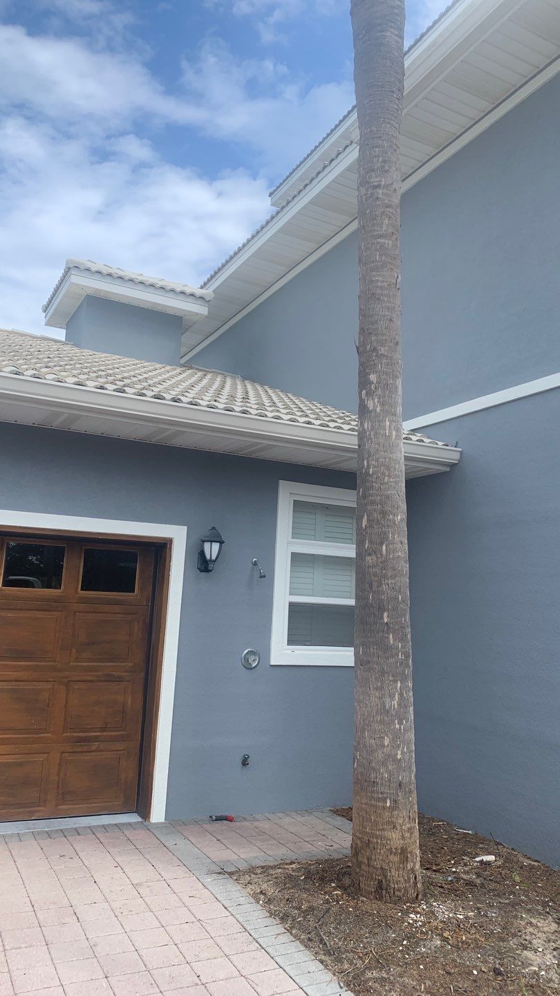 Seamless Gutter Installation Using Linen Colored K-Style Gutters by Gutter Professors