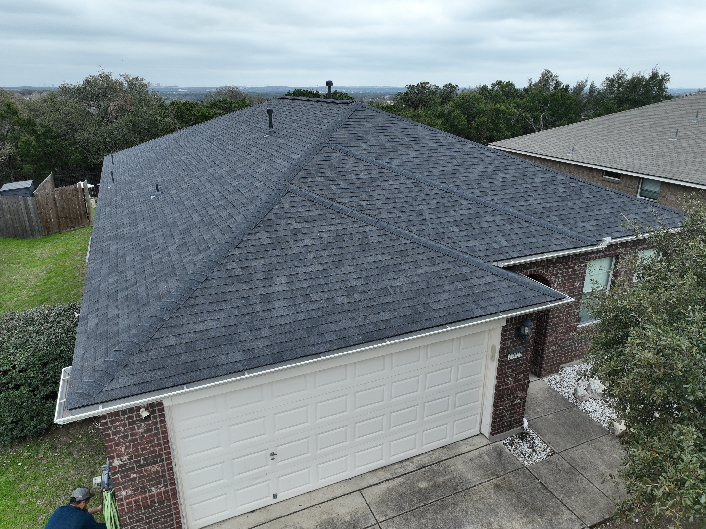 Residential Roof Replacement using 30 Year Laminate Shingles with High Profile Ridge by Premier Roofing and Contracting