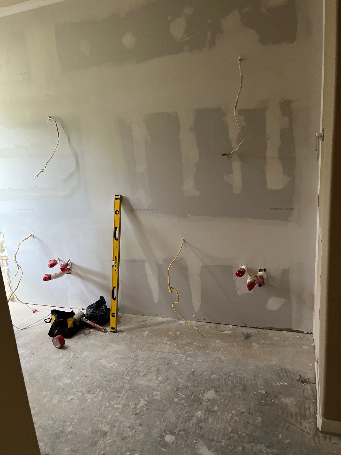 Bathroom Remodel using Water mitigation equipment by L&T General Contractors and Restoration INC