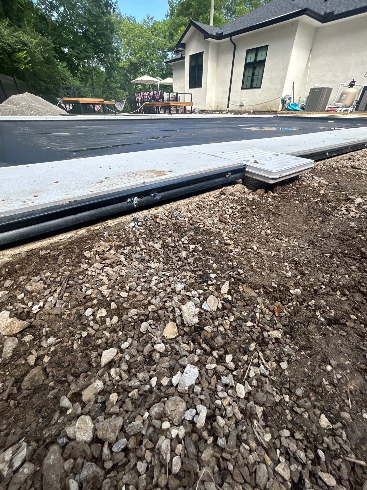 High-End Residential Turf Surrounding Pool in Powell by Southwest Greens Midwest
