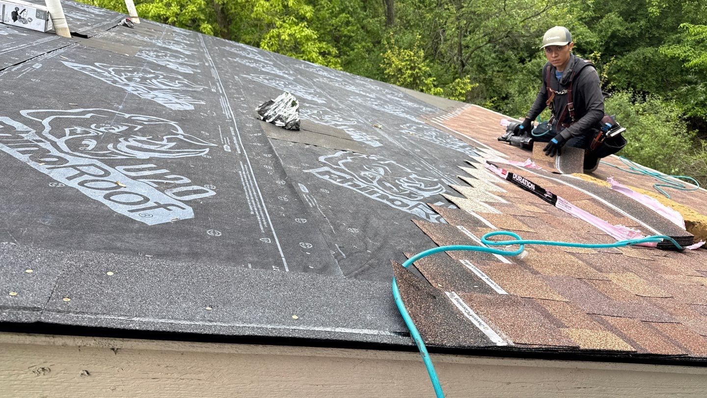 Roof Replacement using Owens Corning Desert Rose by 180 Contractors