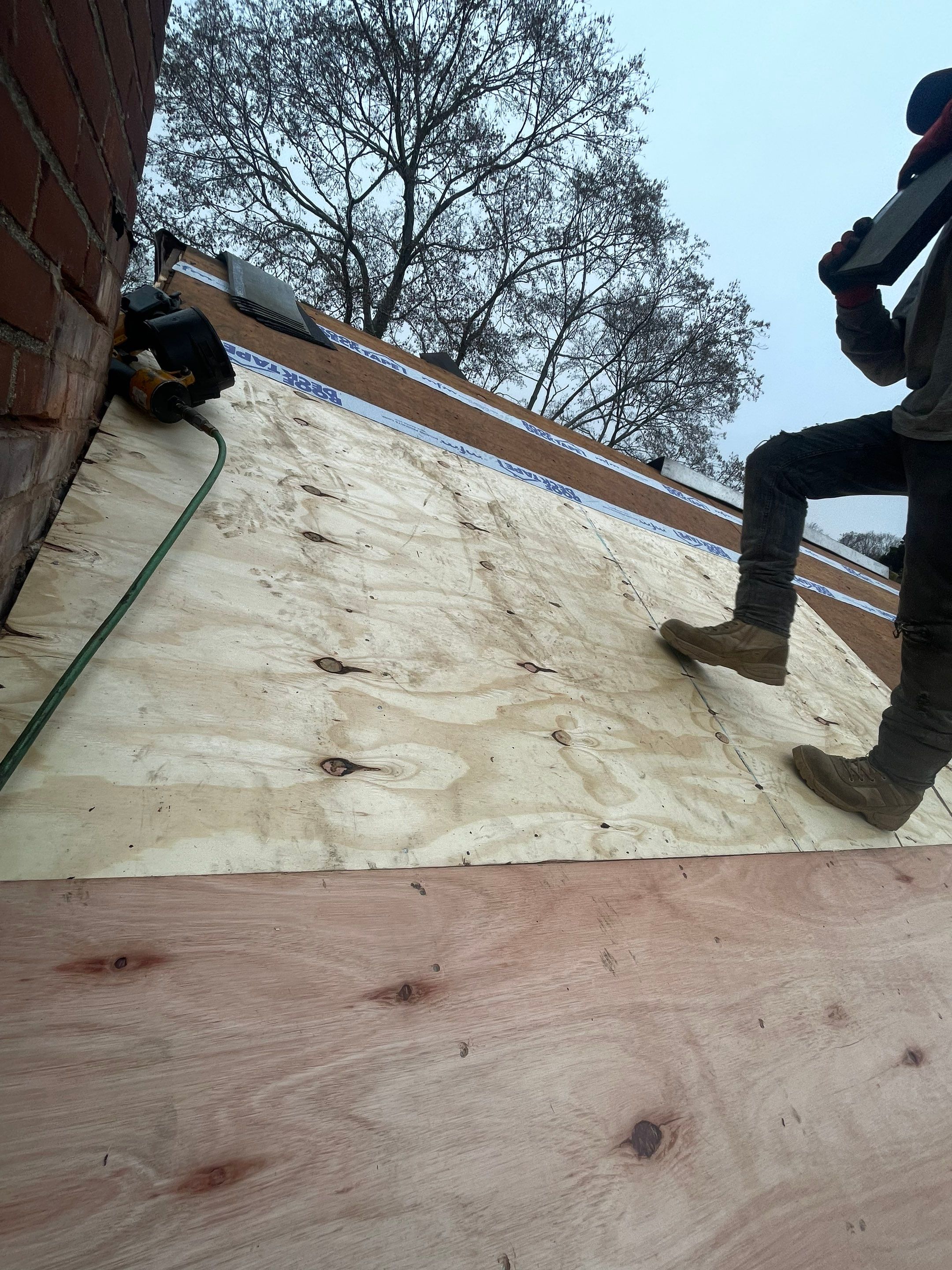 Residential Roofing Installation using Owens Corning Duration Driftwood by A Plus Exterior