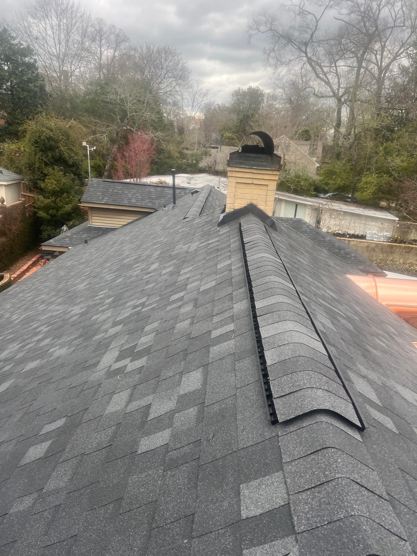Onyx Black Shingle w/ Copper Upgrades by IAM Roofing LLC