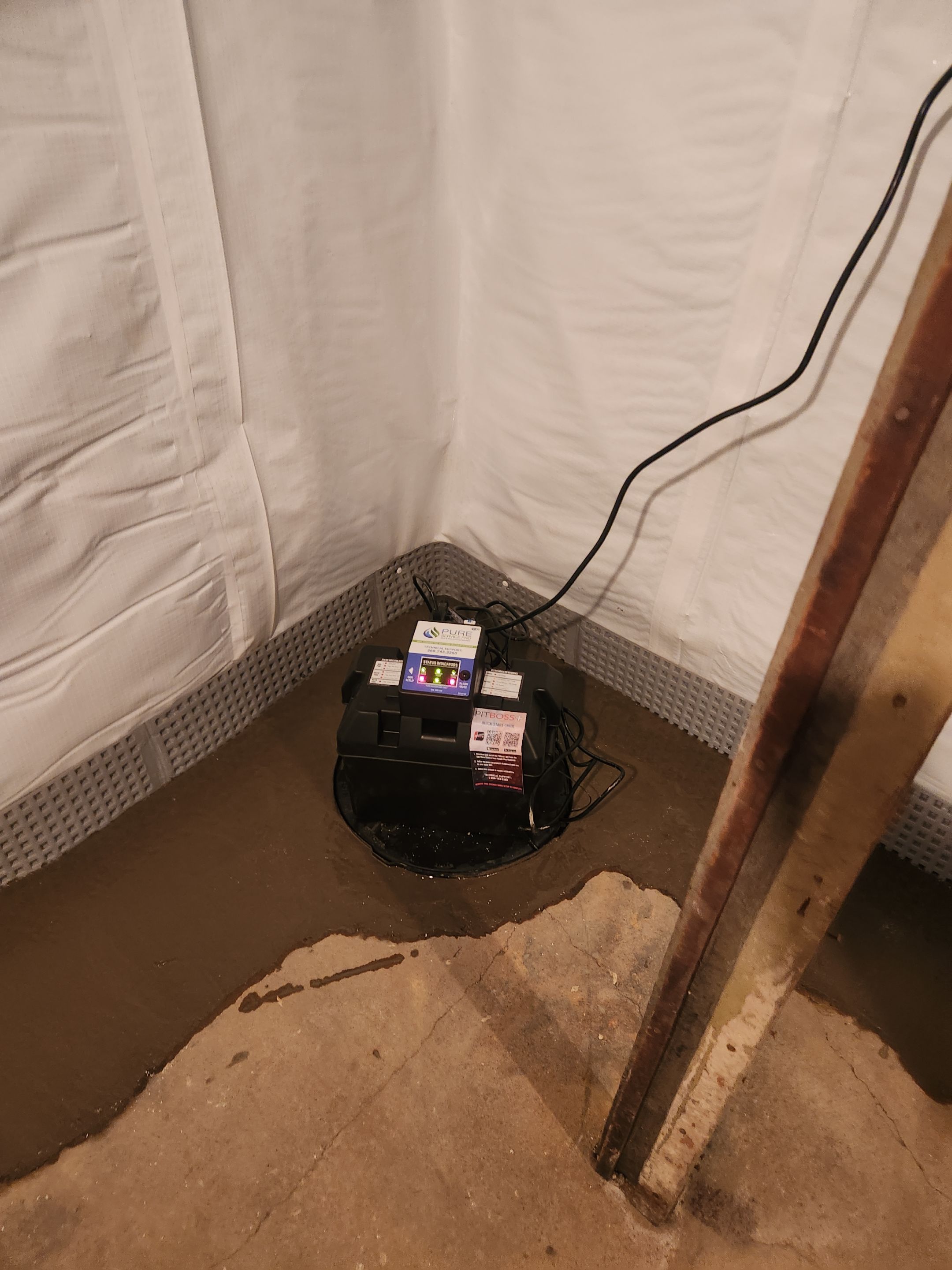 Interior French Drain Mt Tabor, NJ by Pure Service Pro, LLC 