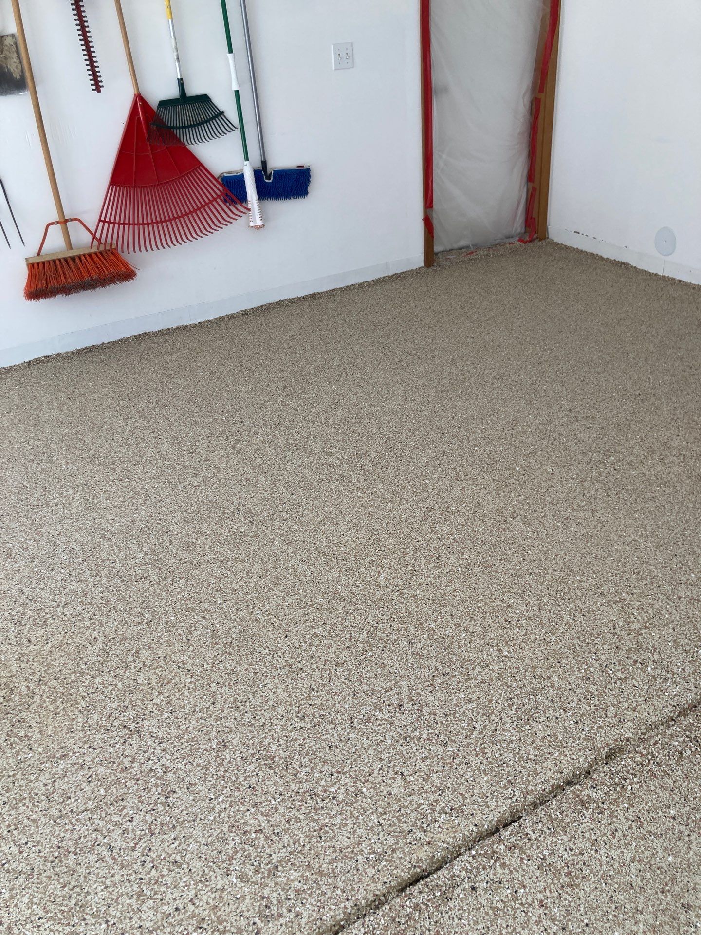 Garage Transformation using Pecan by Croc Coatings, LLC