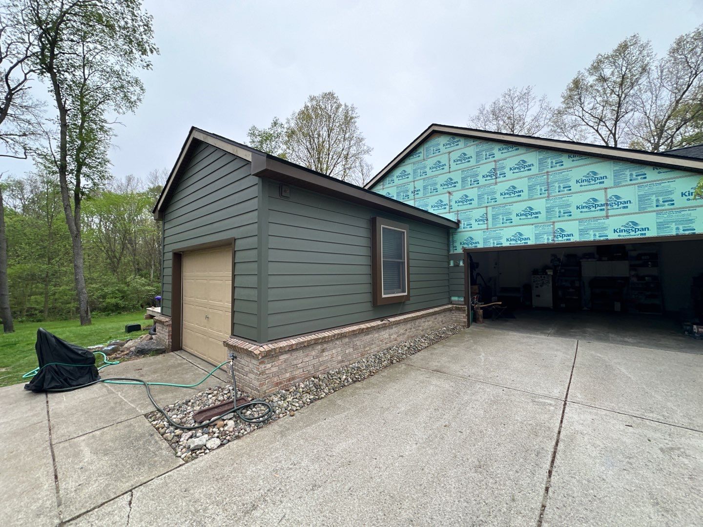 Siding Replacement using Alside S7 Cedar Mill Grain Composite by 180 Contractors