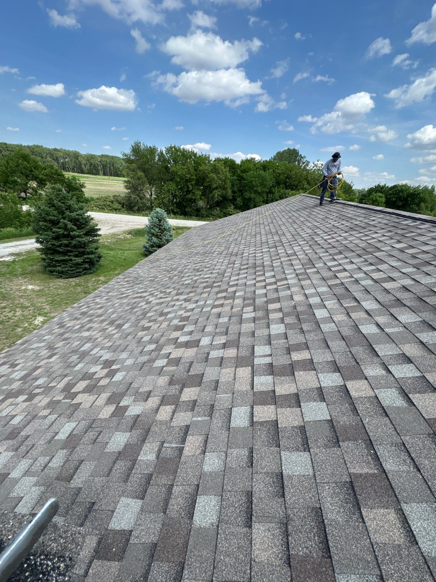 Titan XT Architectural Shingle Roof Installation in Wisner by Crows Roofing LLC
