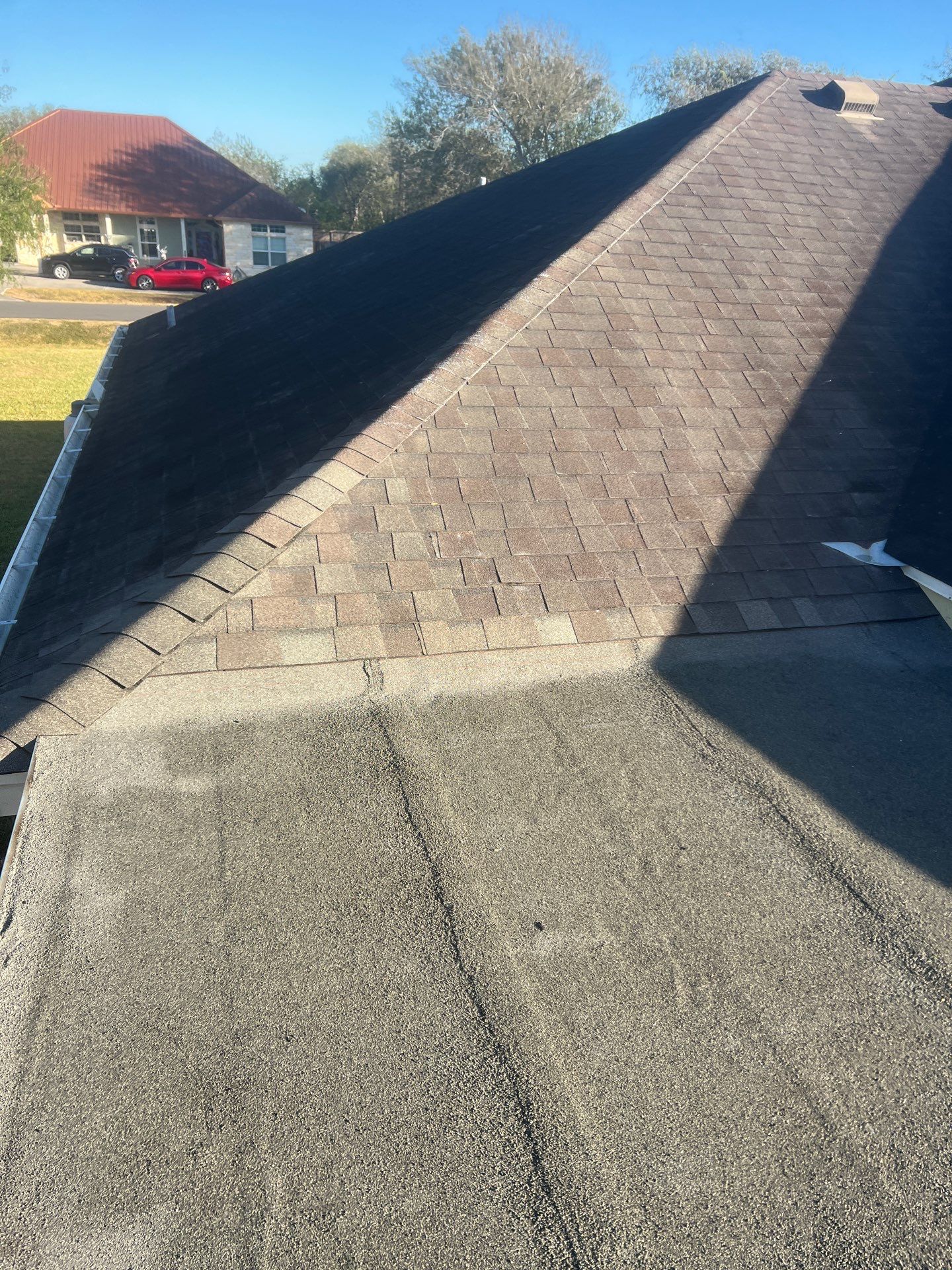 It Ain't Easy getting Shady  by Bayfront Roofing and Construction