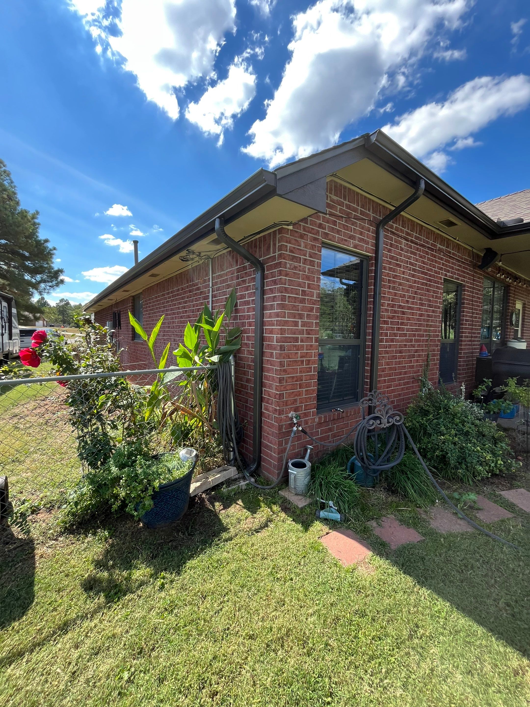 gutter installation in Oklahoma City by McCann's Roofing and Construction