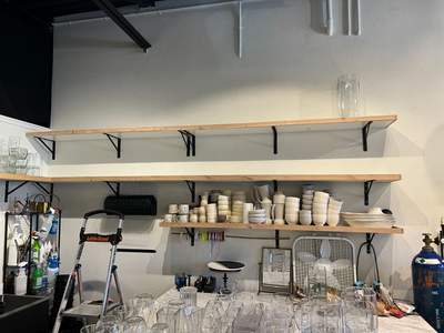 Handyman Work using custom shelving