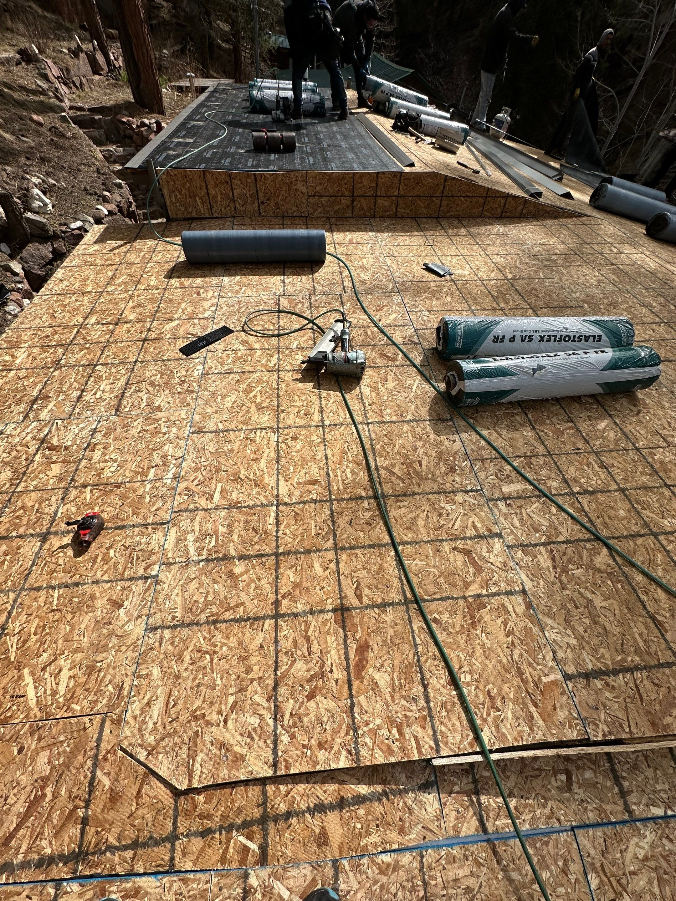 Residential Roofing Installation using Modified Bitumen Roofing by Blue Peaks Roofing LLC 