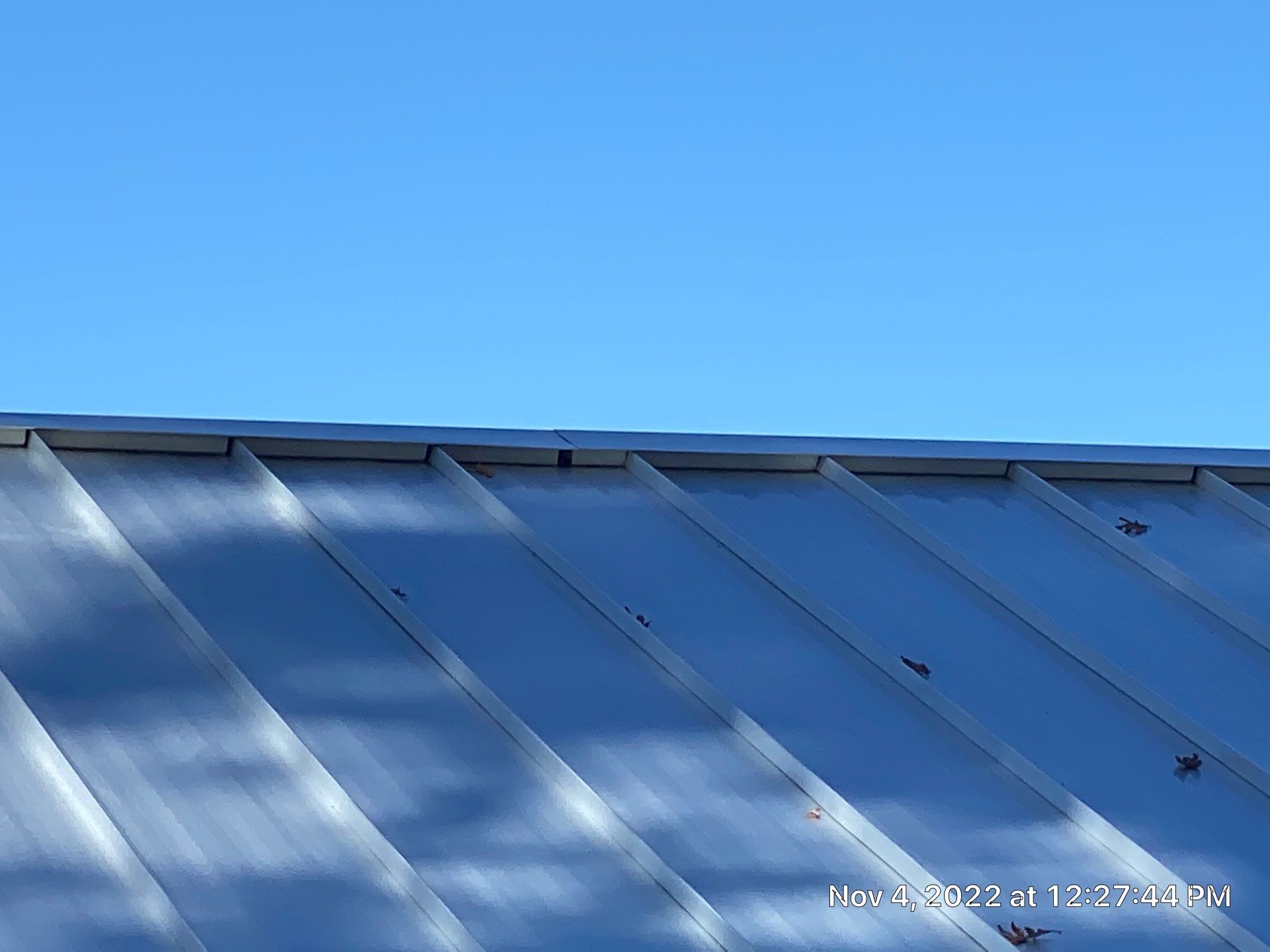 Beautiful Standing Seam Metal Roof by Just In Time Roofing and Restoration