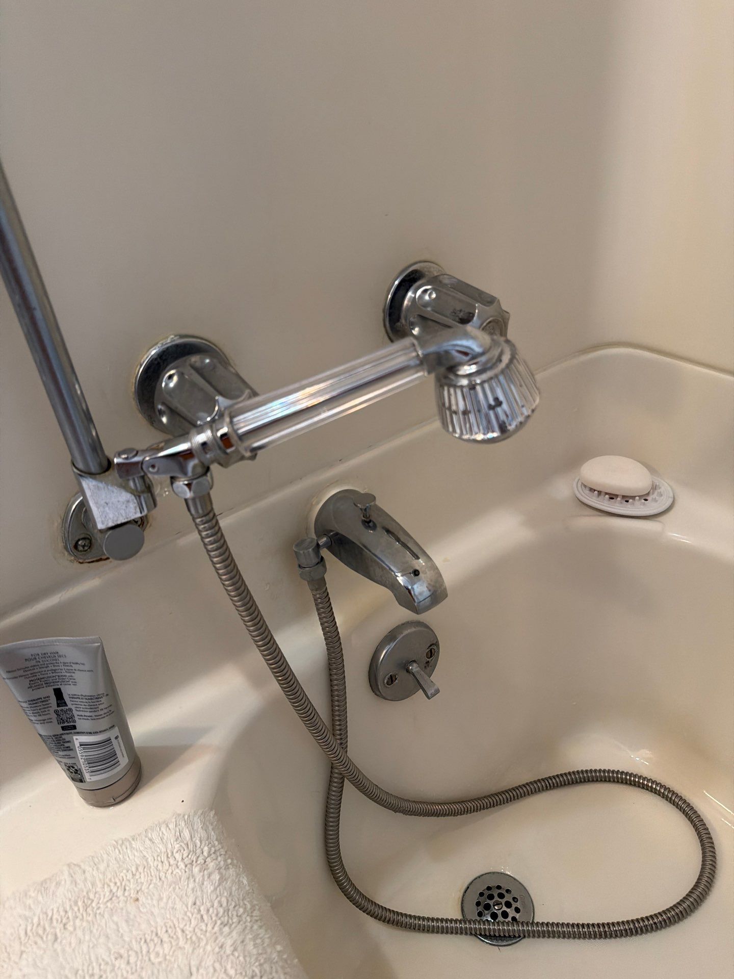 Jacuzzi Walk-In Shower Installation with Safety Grab Bars in Cadillac by Rainbow Seamless Systems