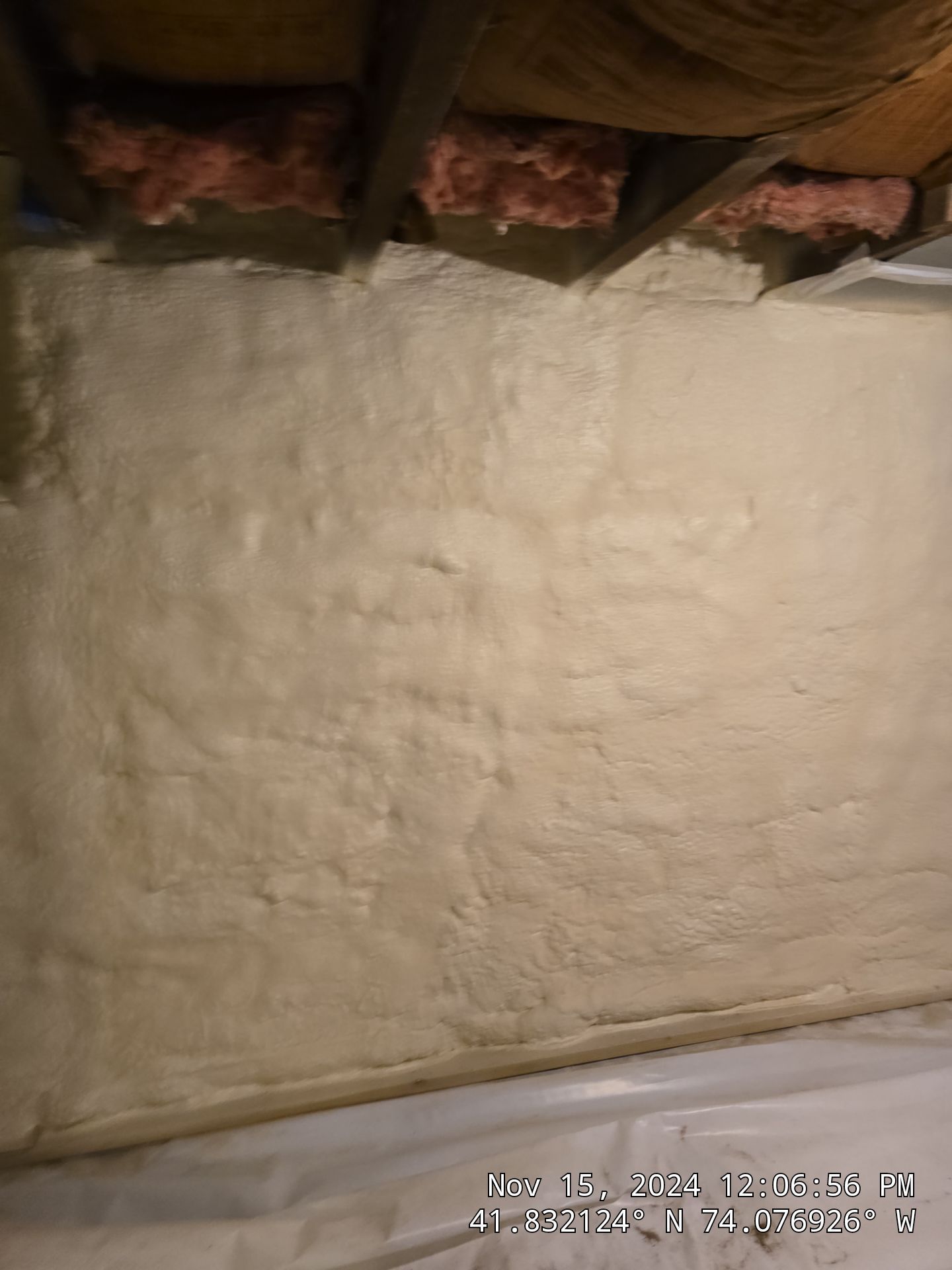 Basement Exterior Walls using Closed Cell Spray Foam by NYS Foam & Energy