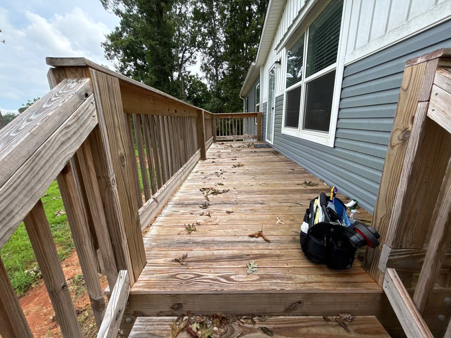 Weathered Deck using Wood Sealant by DuraSeal
