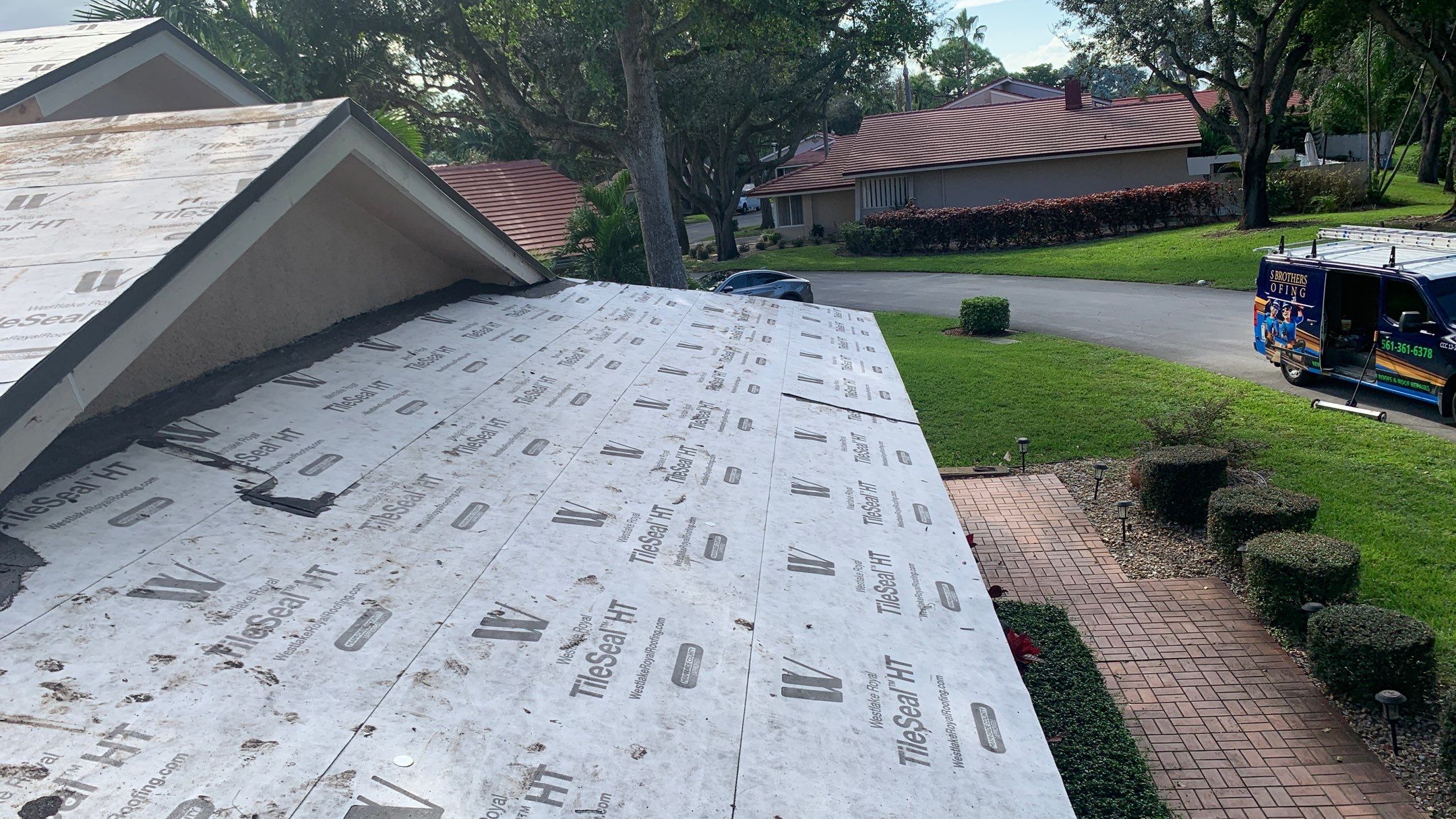 Residential Roofing Installation using Crown by BLUES BROTHERS CONSTRUCTION CORP