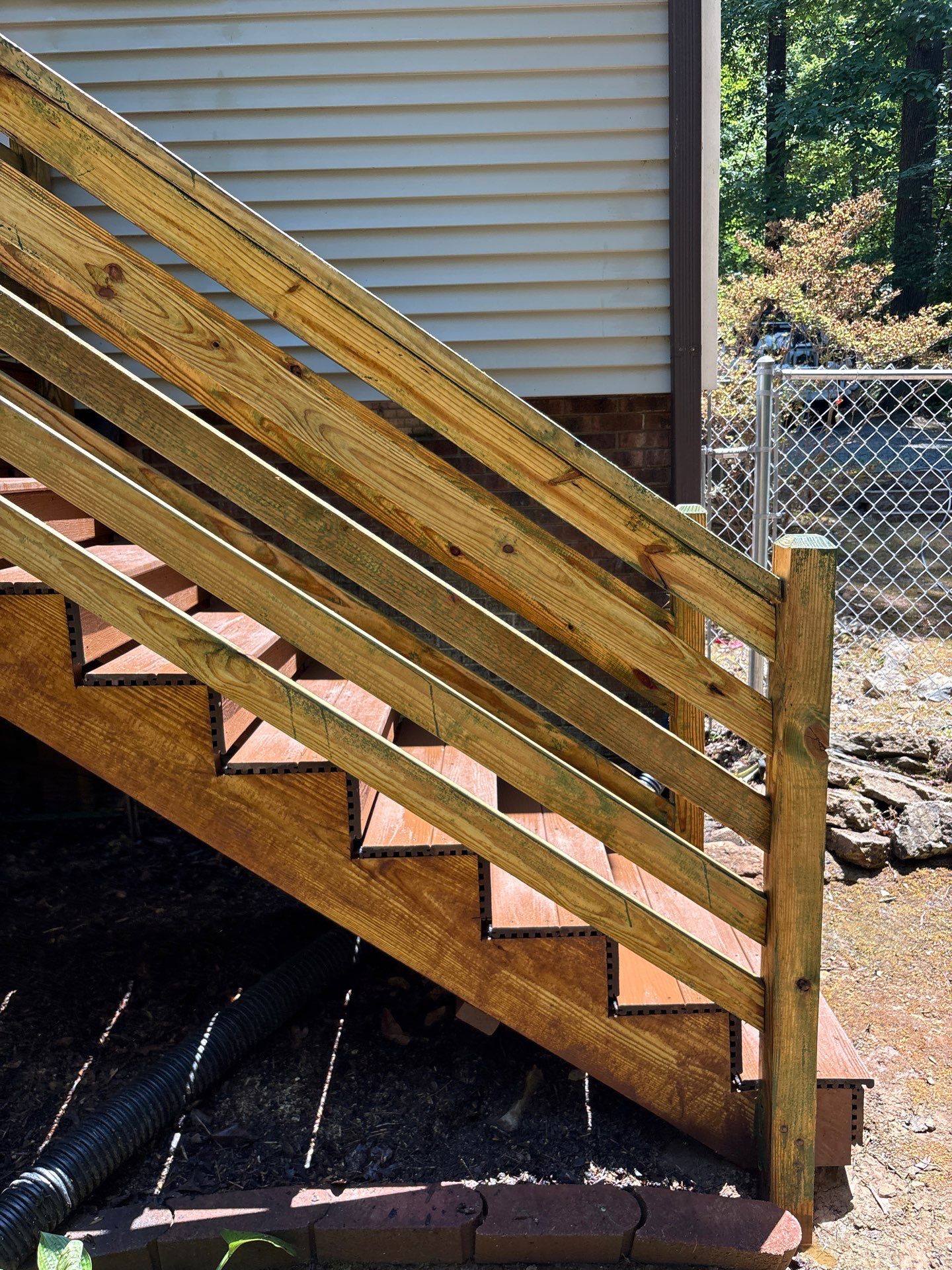 Deck using Wood Sealant and Concrete Using Concrete Sealant by DuraSeal