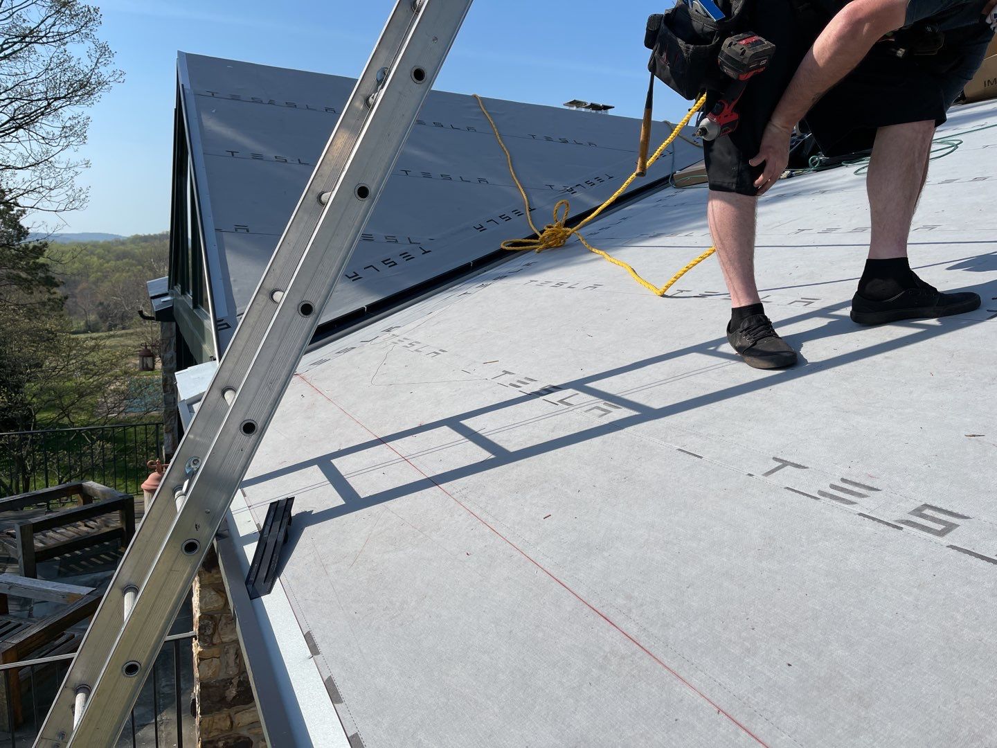 Tesla Solar Roof Replacement by American Home Contractors