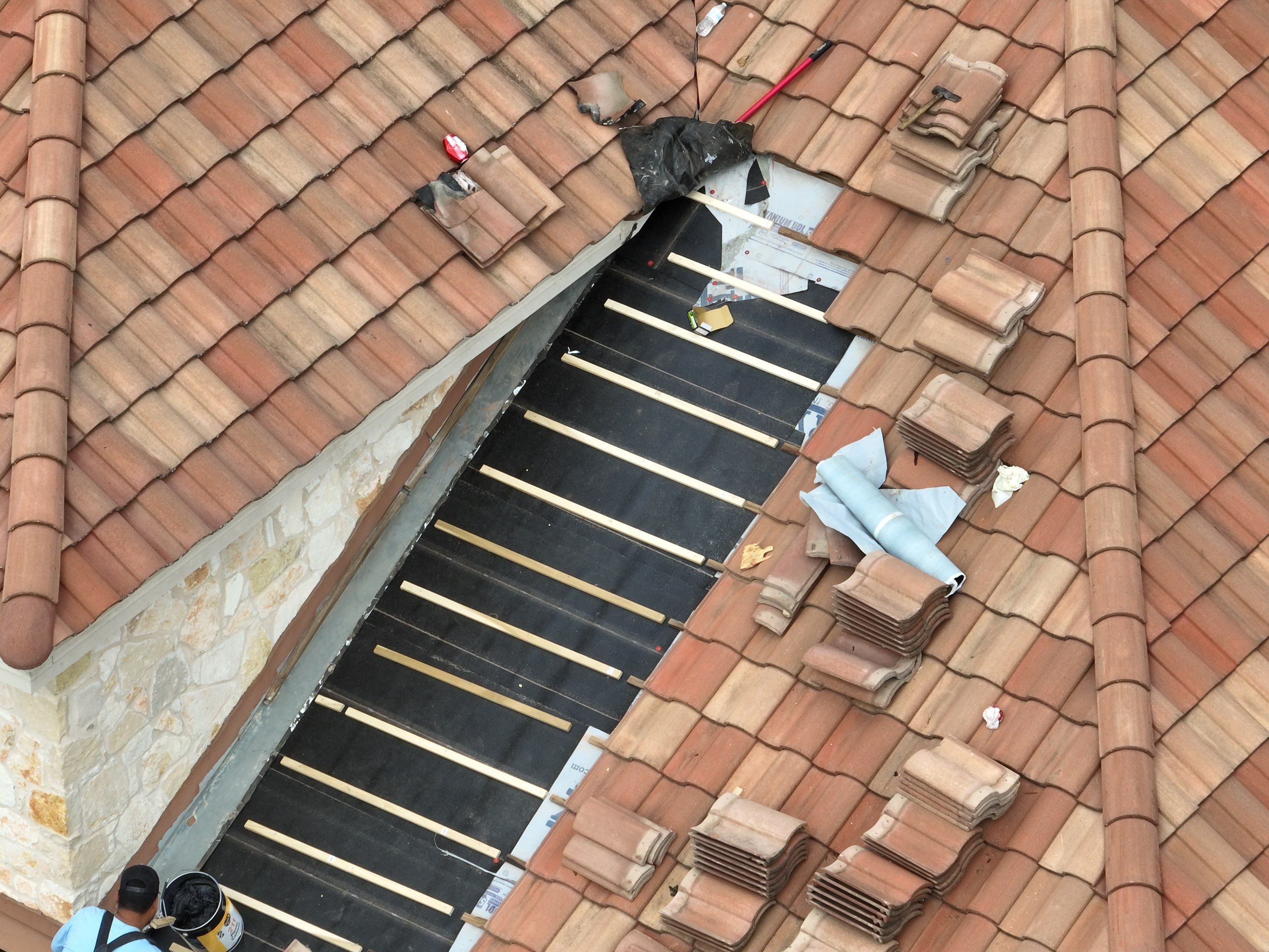 Tile Roof Repair  using Concrete S Tile by Premier Roofing and Contracting