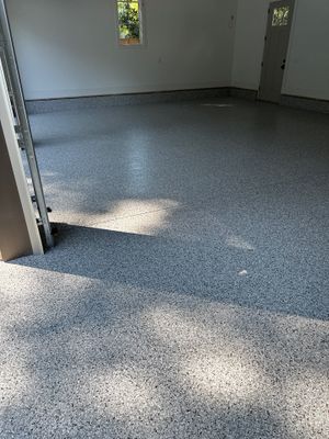 Garage Floor Coating using Coyote