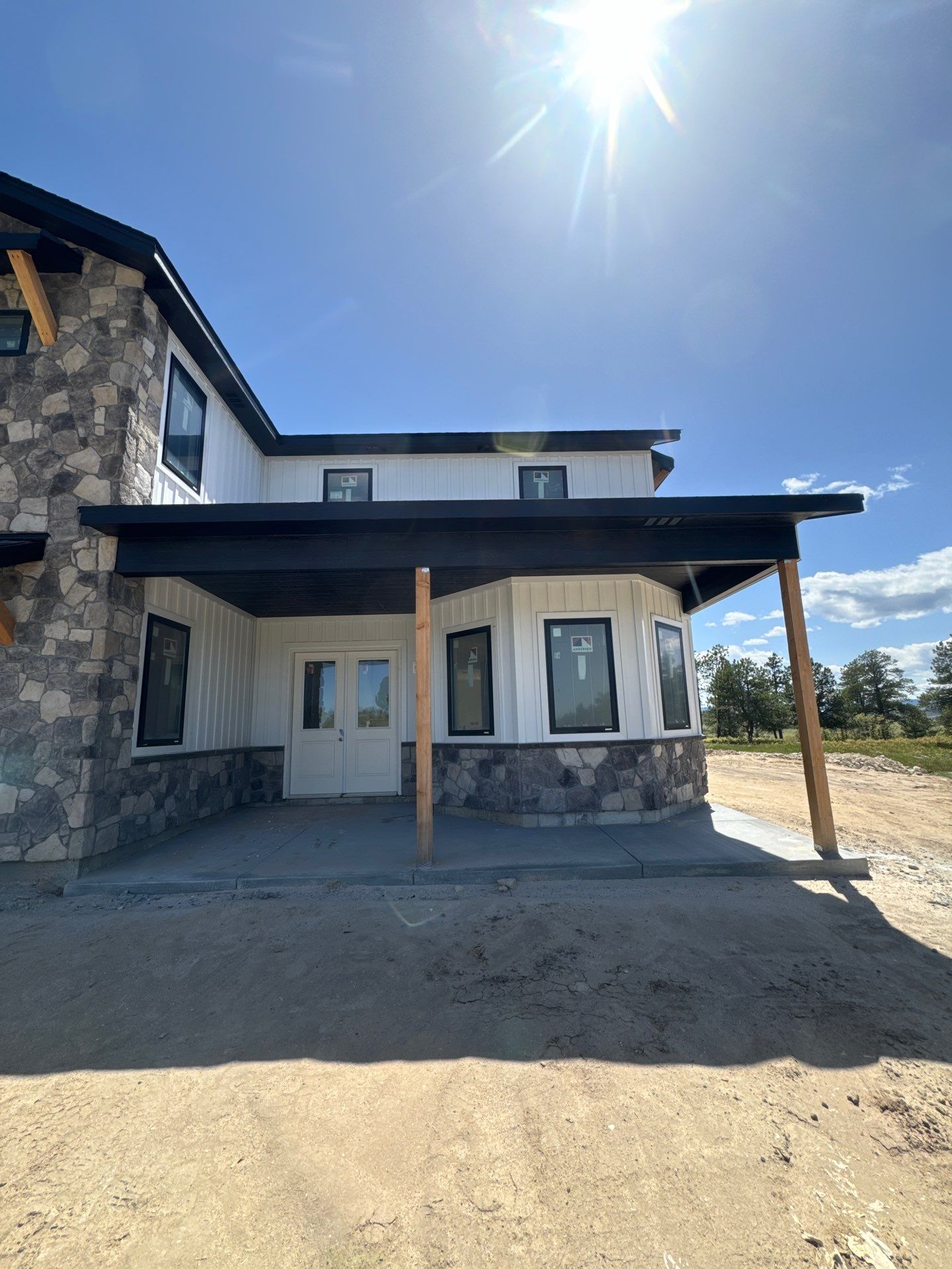 Steel siding installation on a new construction home! by Suchocki Enterprises