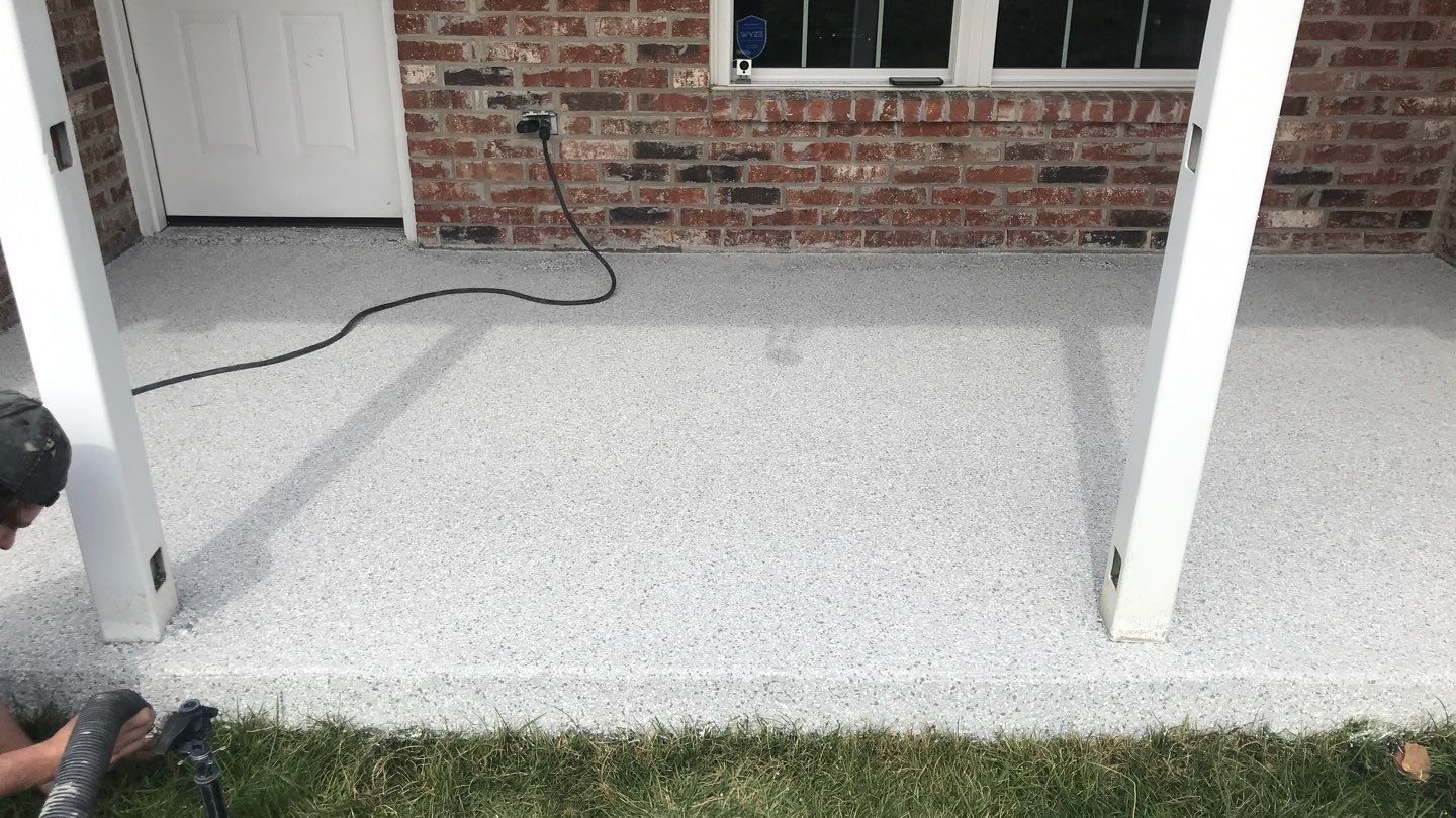 Patio using Shoreline by Select Painting, Coatings & Garage Cabinets